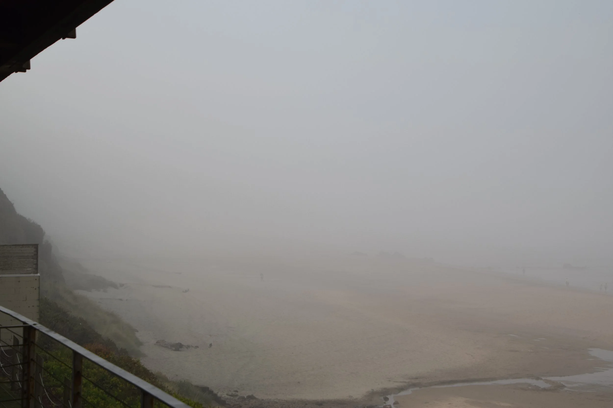  Met dit uitzicht werden we wakker  