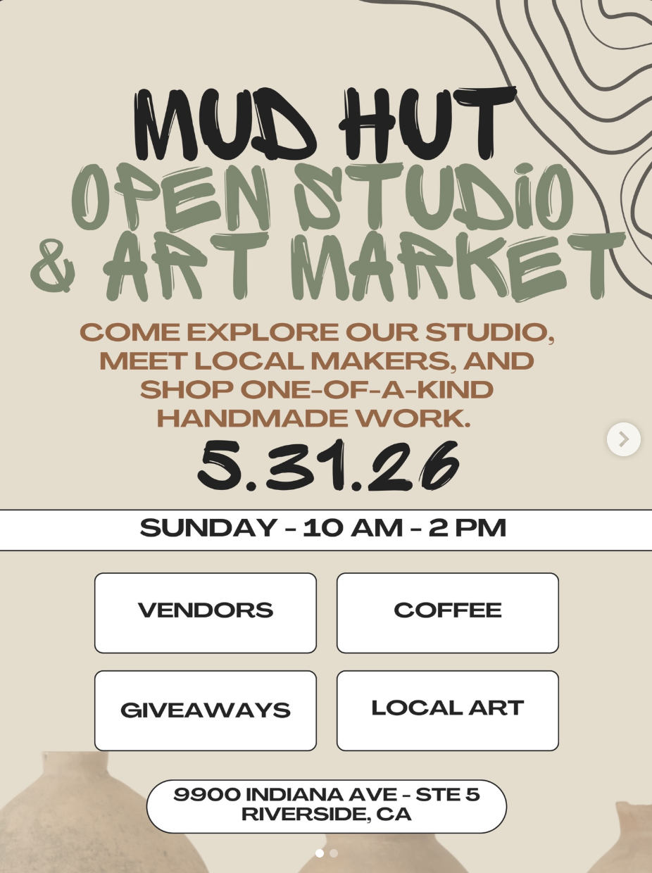 Mud Hut Open Studio + Art Market 