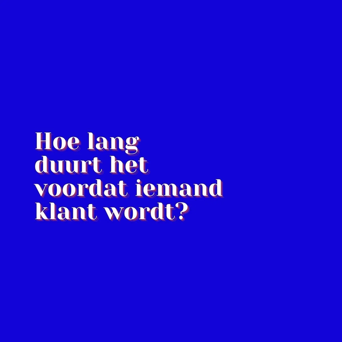 853 dagen.

Zo lang stond iemand op mijn mailinglijst voordat hij iets van me kocht.

Toen ik na een recente lancering eens in mijn cijfers dook, ontdekte ik iets wat ik eerlijk gezegd niet had verwacht. In mijn mailingtool kan je namelijk zien hoe l