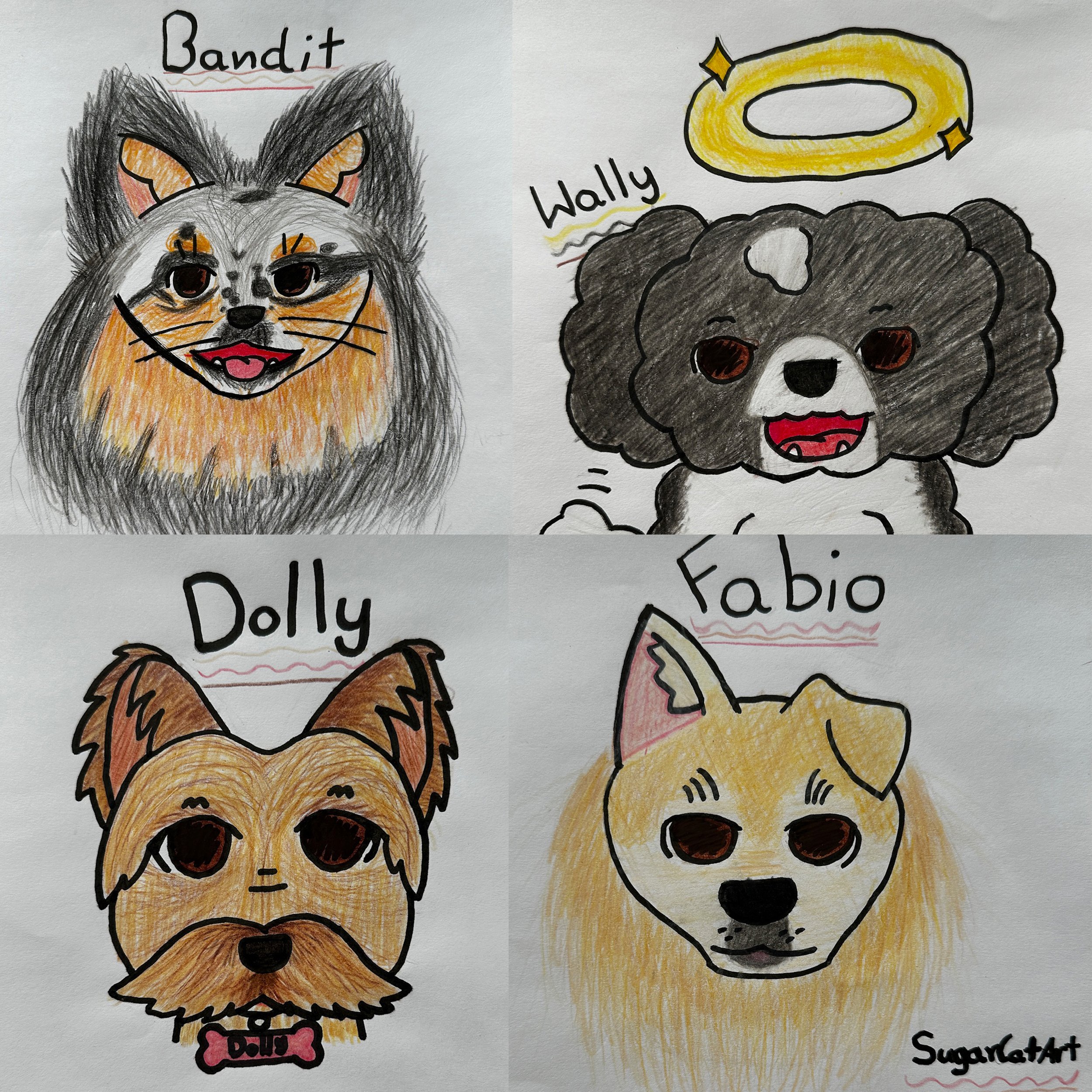 Custom PET PORTRAIT by Beans