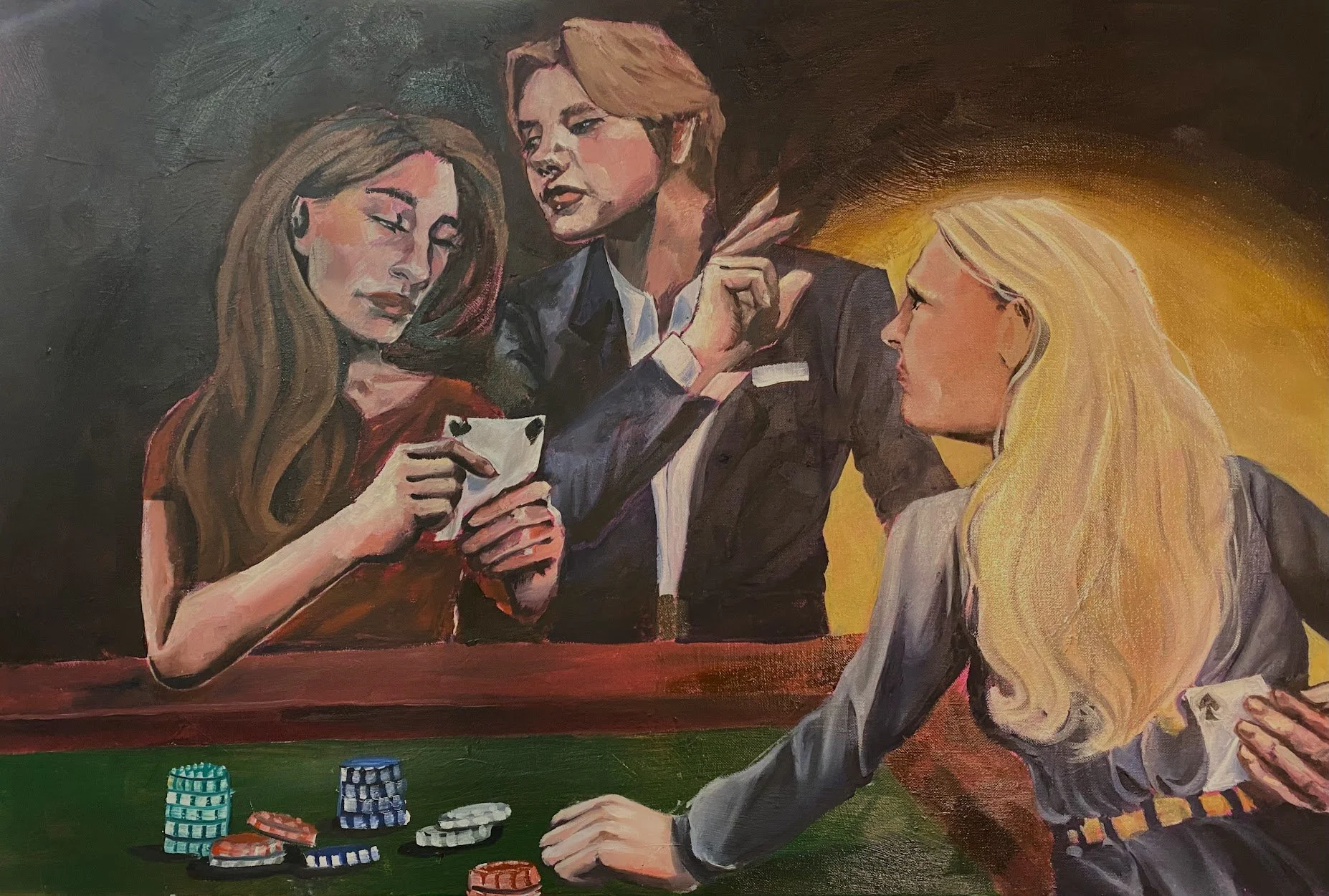 'Contemporary Caravaggio'; 2023, oil on Canvas