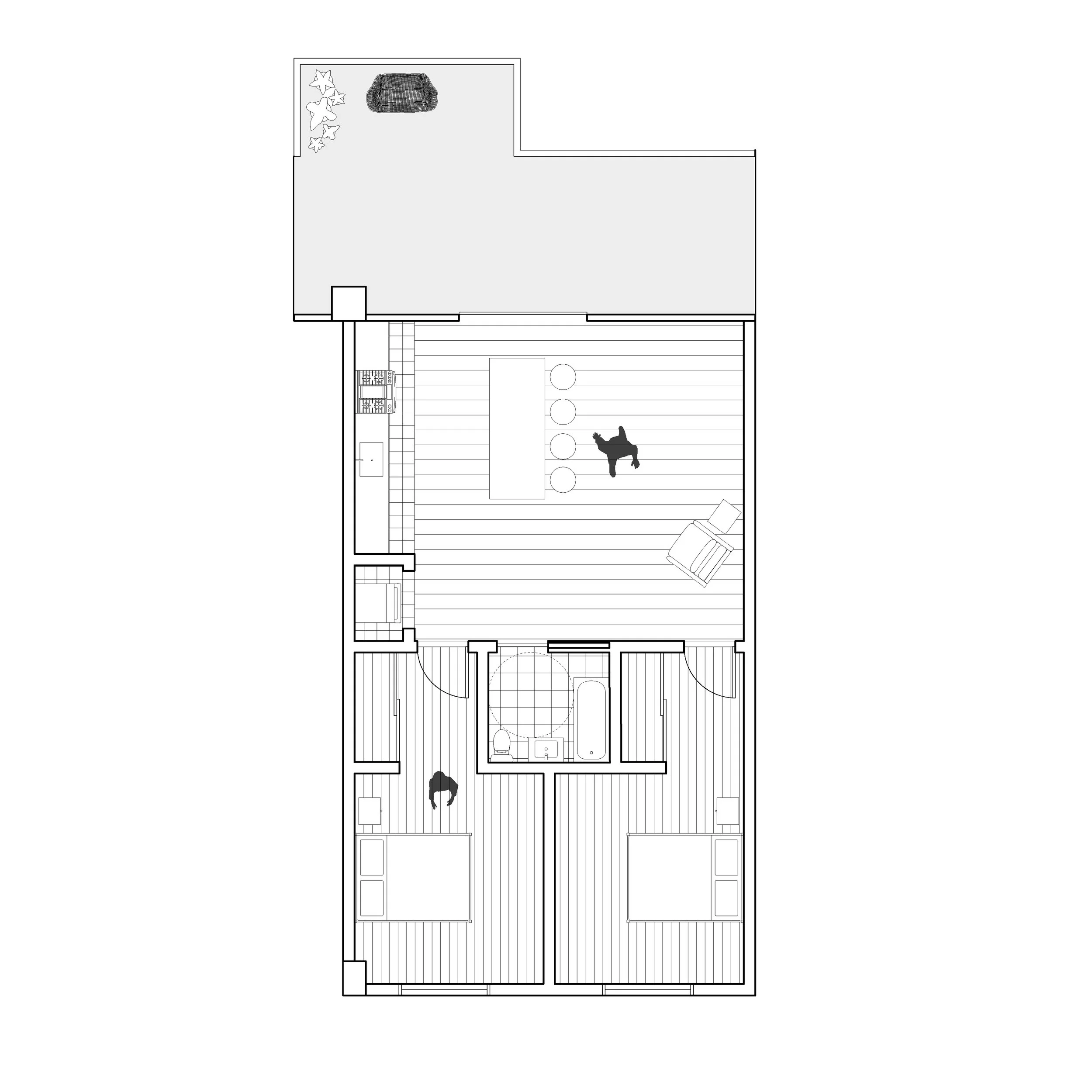2 bedroom plan