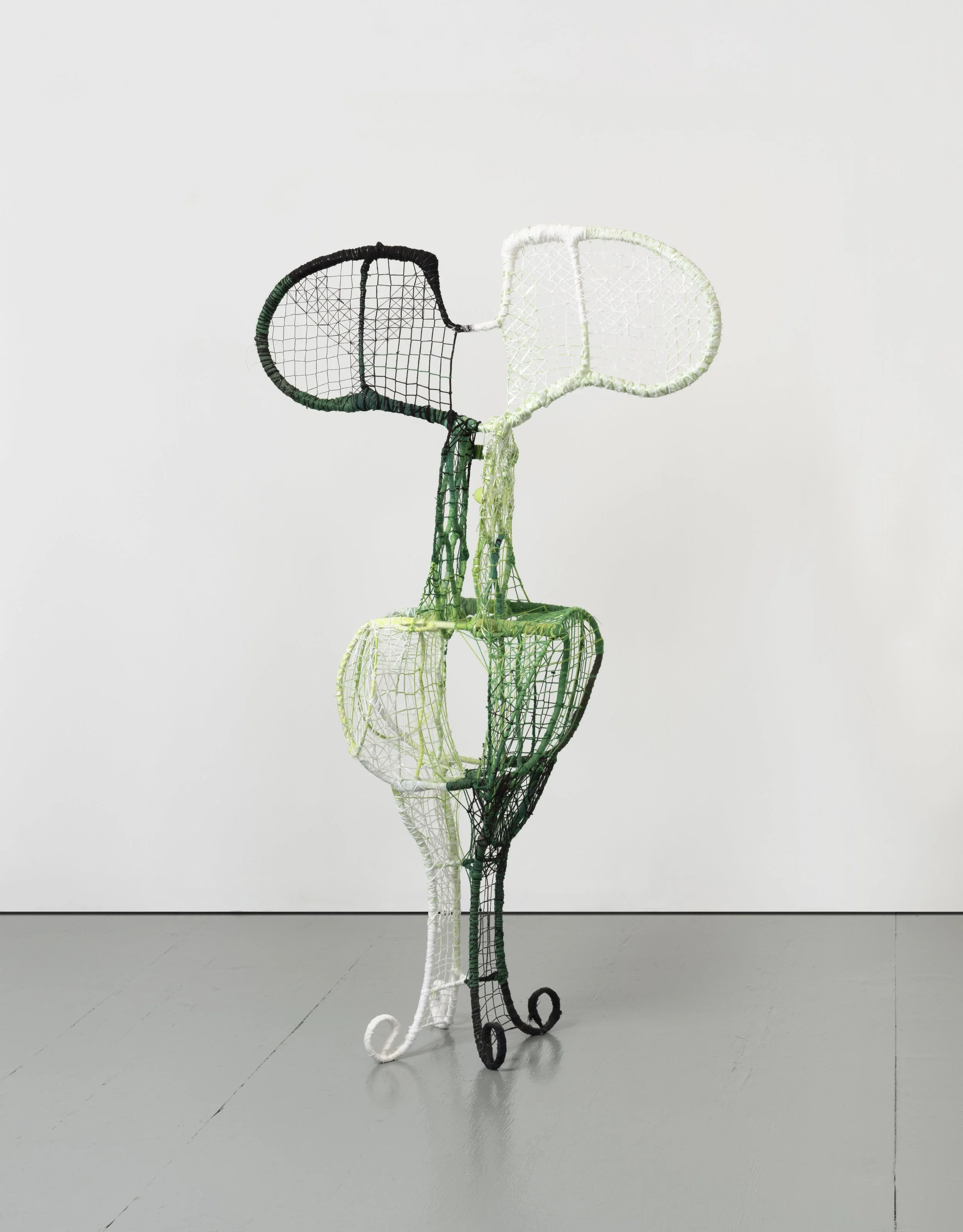  The Lovers,  2025 
Found objects and repurposed textiles 
64 x 36 x 18 inches
 
Image by Pierre Le Hors