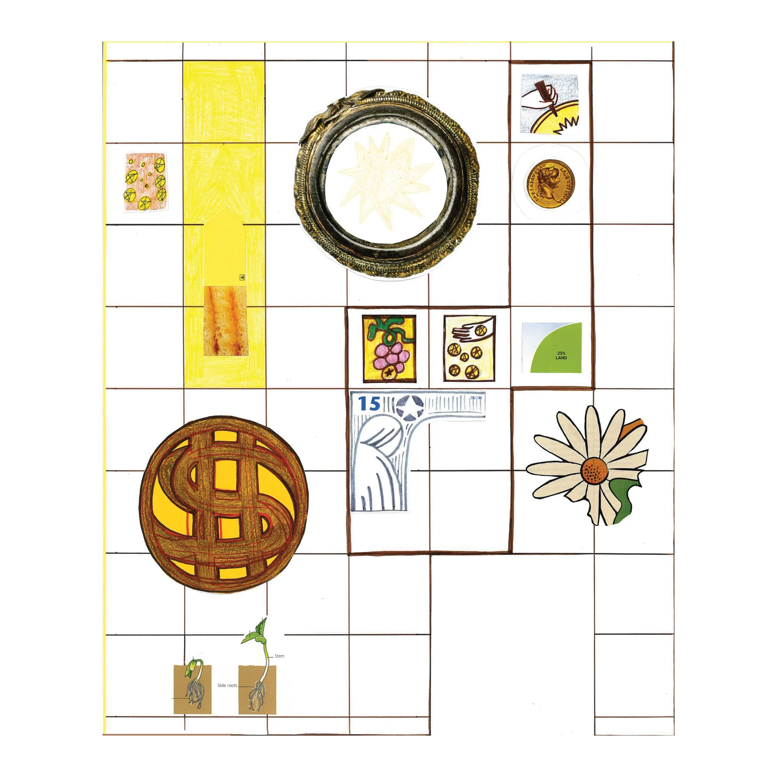 North III, 2024, Mixed media collage on paper, 17 x 14 inches 
 
$300 (unframed)
 
Click on image to purchase