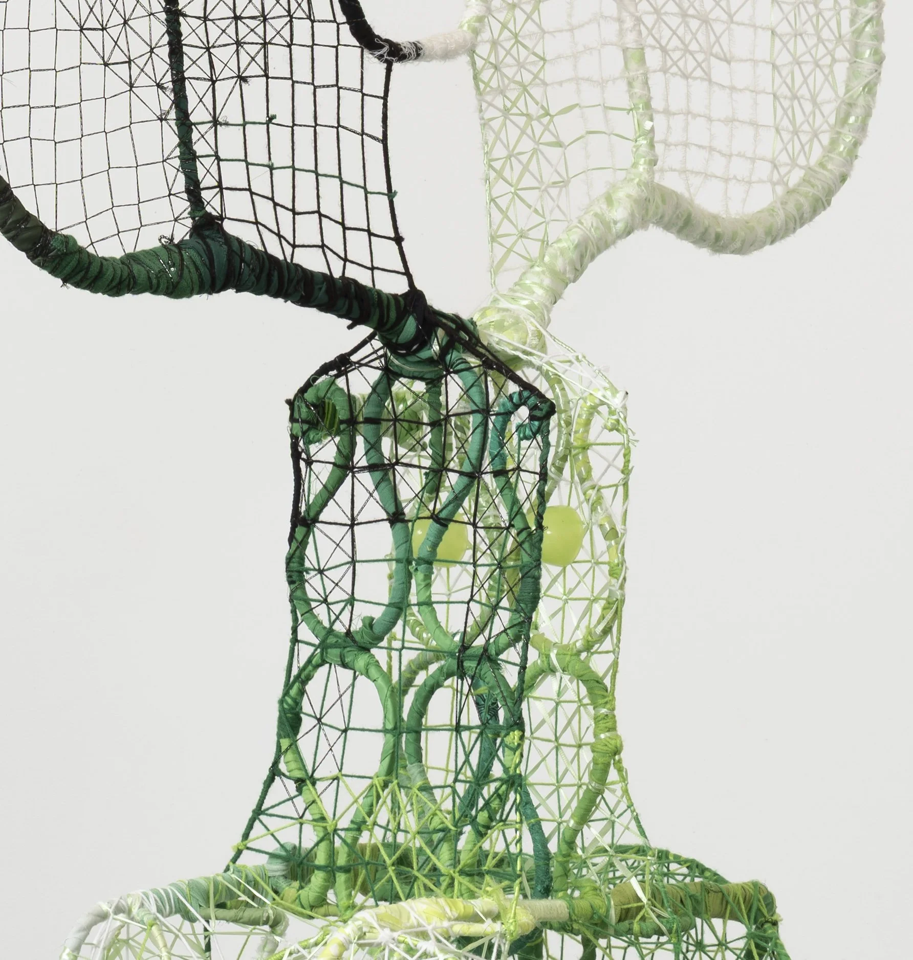  The Lovers,  2025 
Found objects and repurposed textiles 
64 x 36 x 18 inches
 
Image by Pierre Le Hors