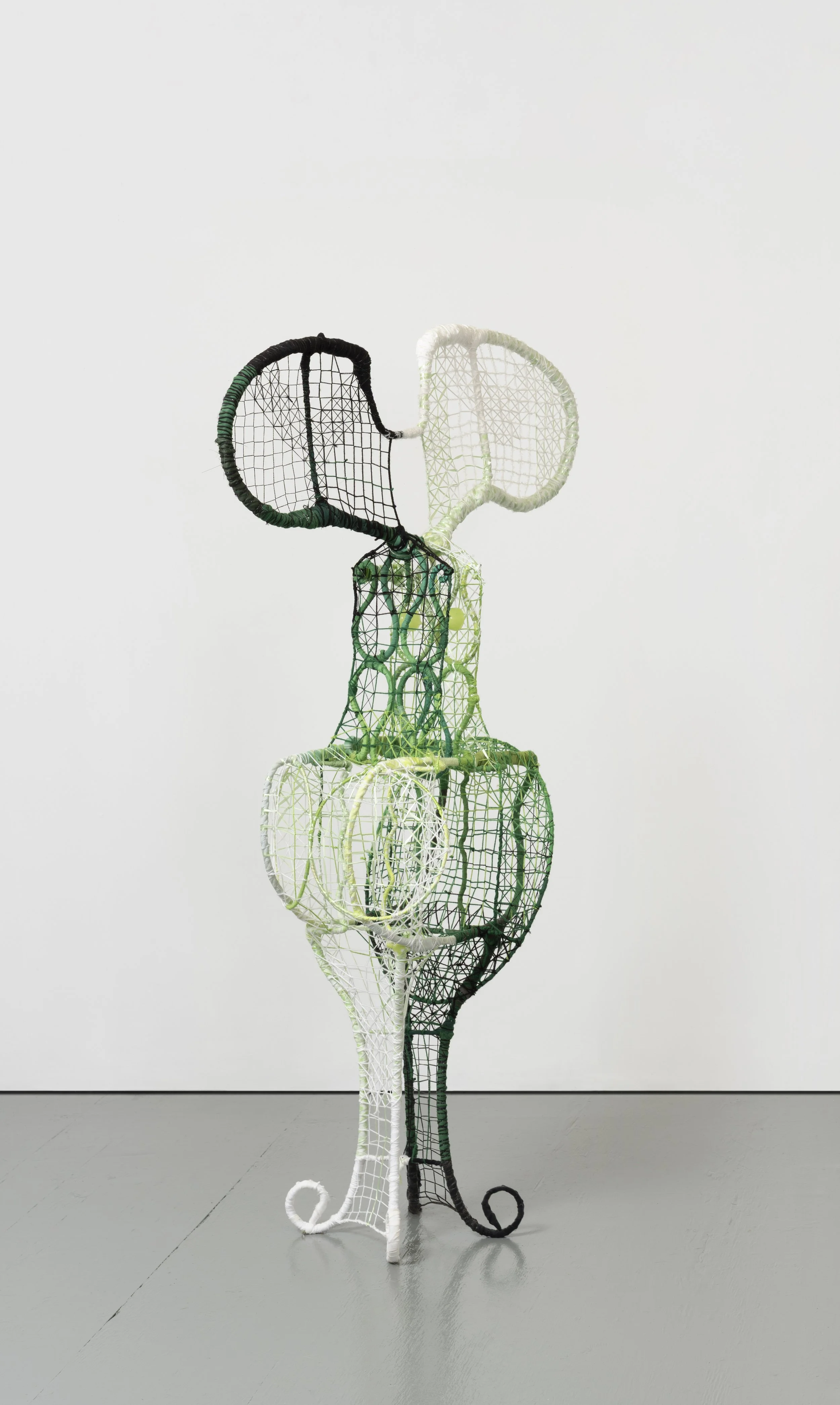  The Lovers,  2025 
Found objects and repurposed textiles 
64 x 36 x 18 inches
 
Image by Pierre Le Hors