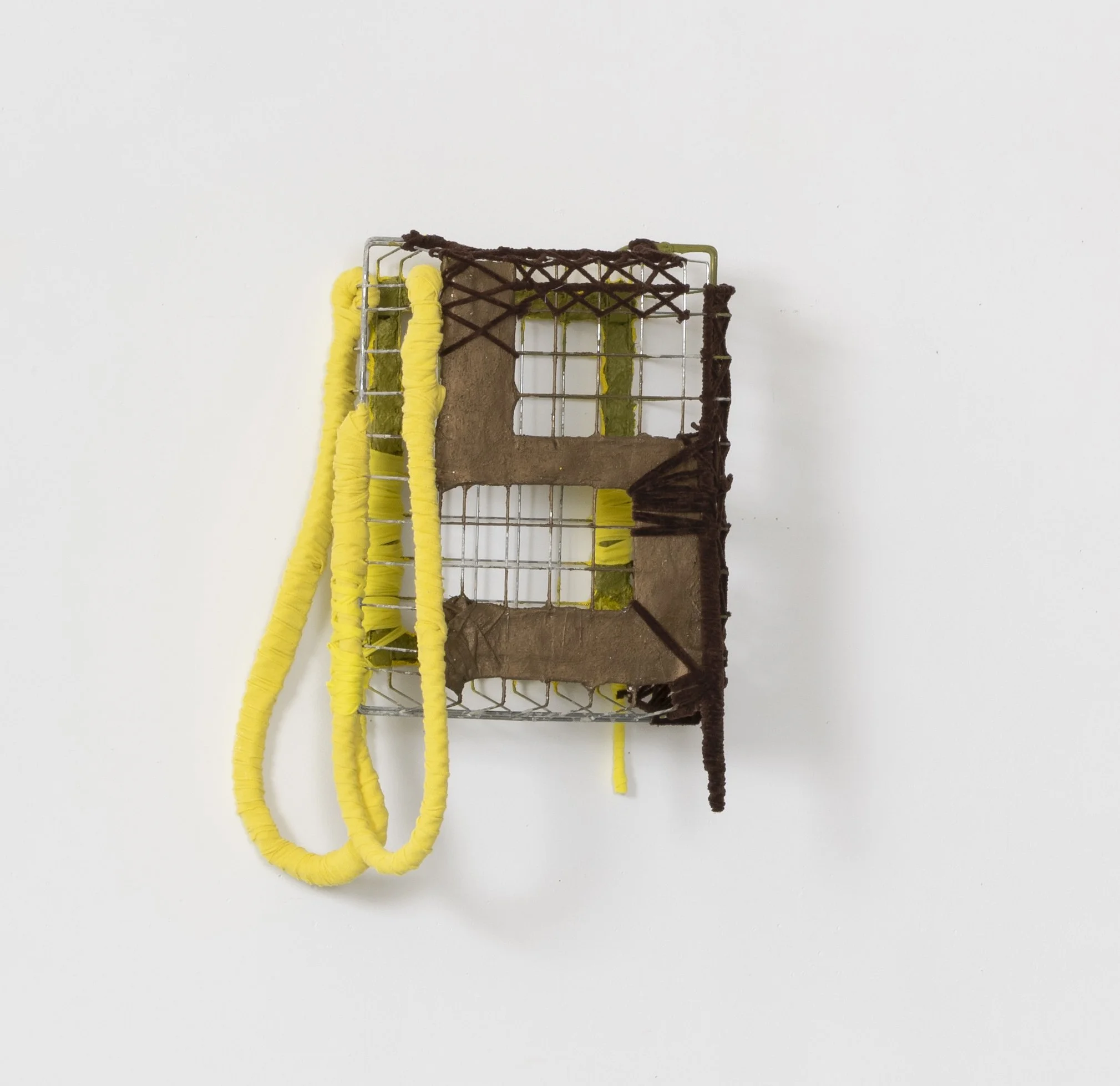 Seed:Slow II,  2025 
Found objects, repurposed textiles, earth and mineral pigment 
19 x 10 x 7.5 inches
 
Image by Pierre Le Hors