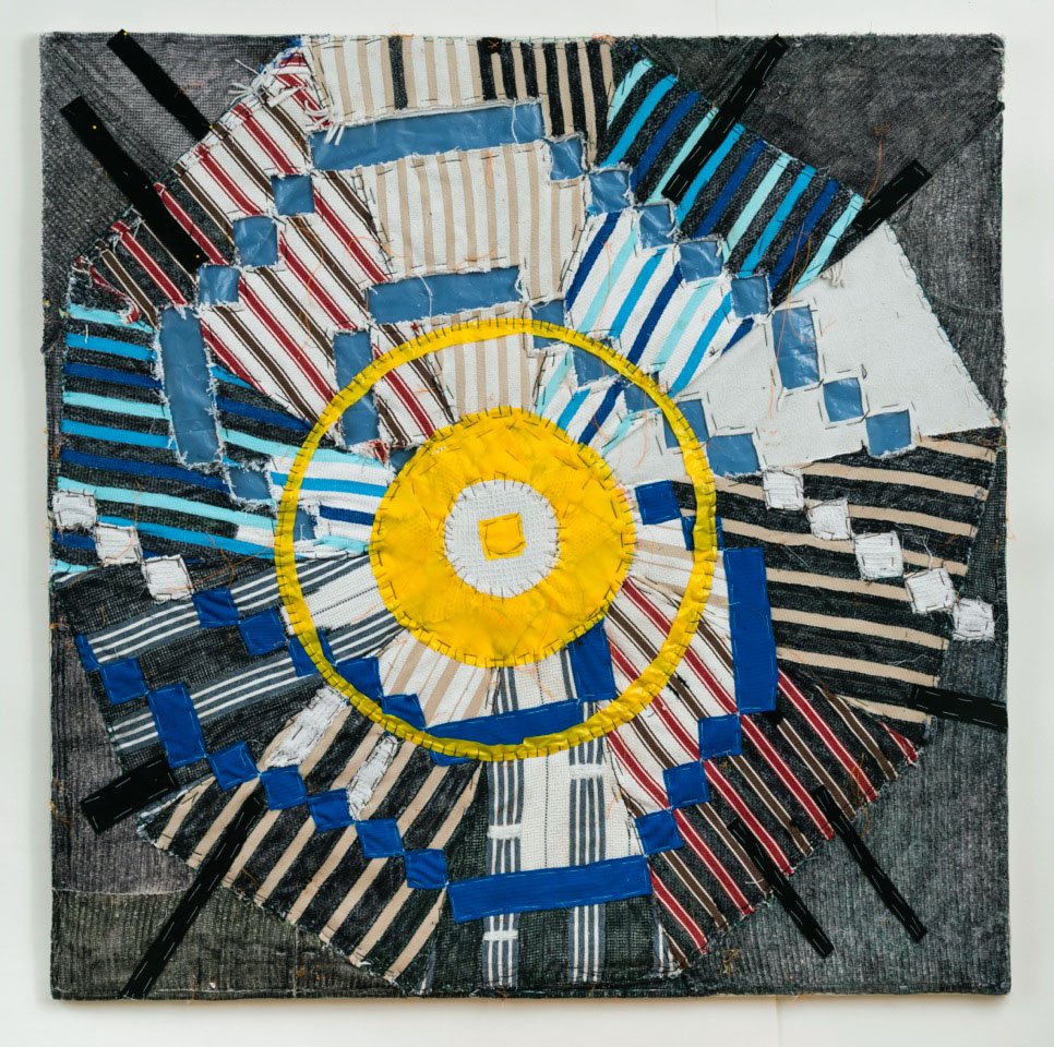 Calendar Series, 2014 - 2019, Repurposed fabric on canvas