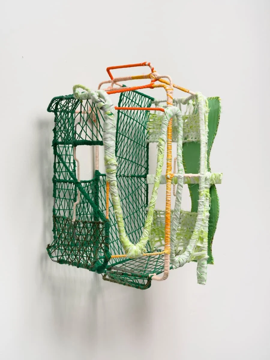 Seed:WeUs,  2026 
Found objects and repurposed textiles 
 24 x 14 x 10.5 in
 
Image by Pierre Le Hors