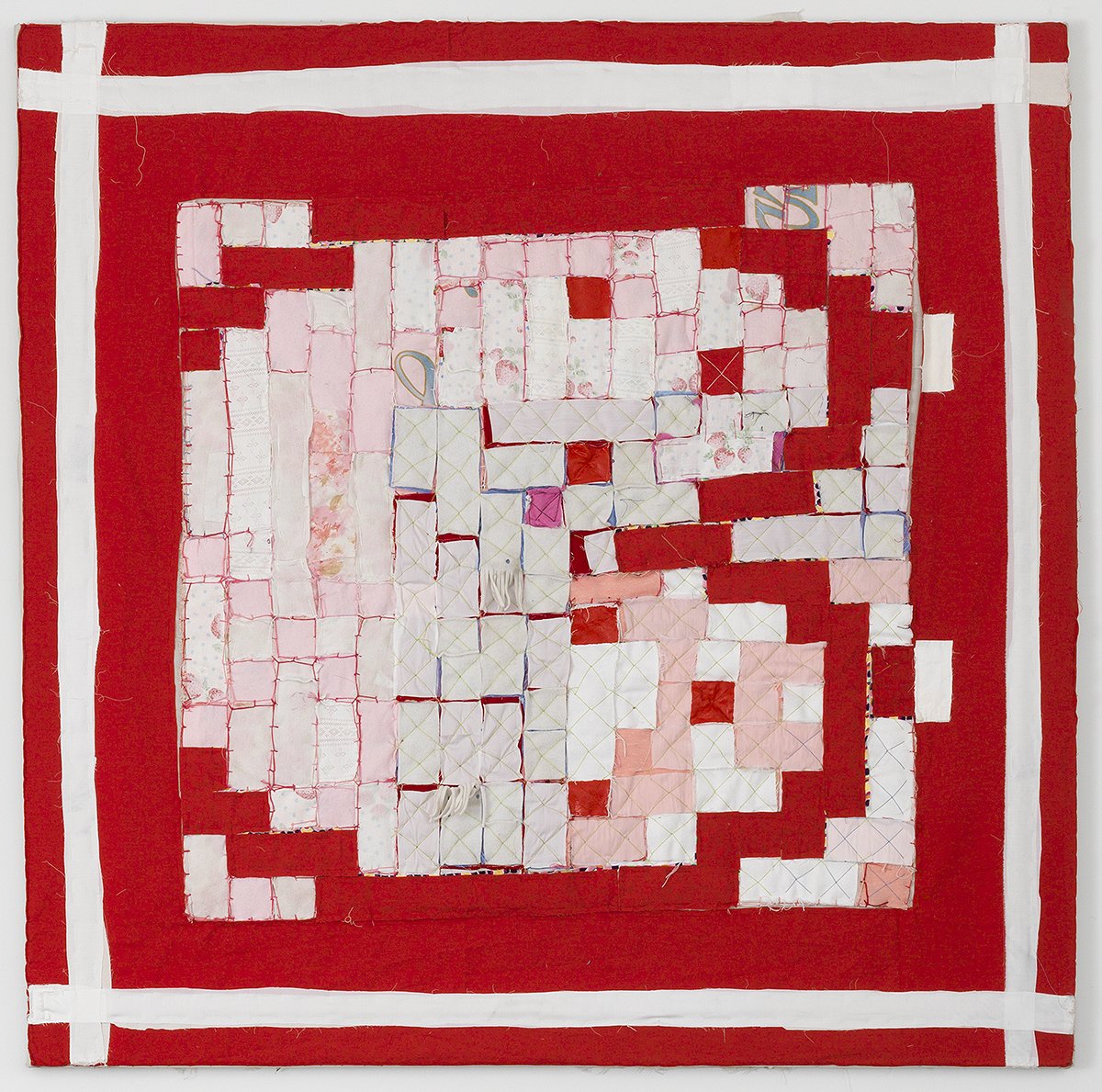 Calendar Series, 2014 - 2019, Repurposed fabric on canvas