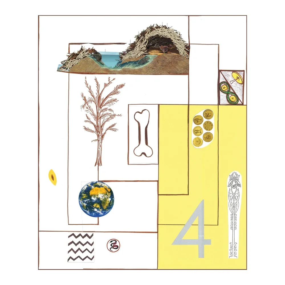 Elemental Collage Series: North XIII