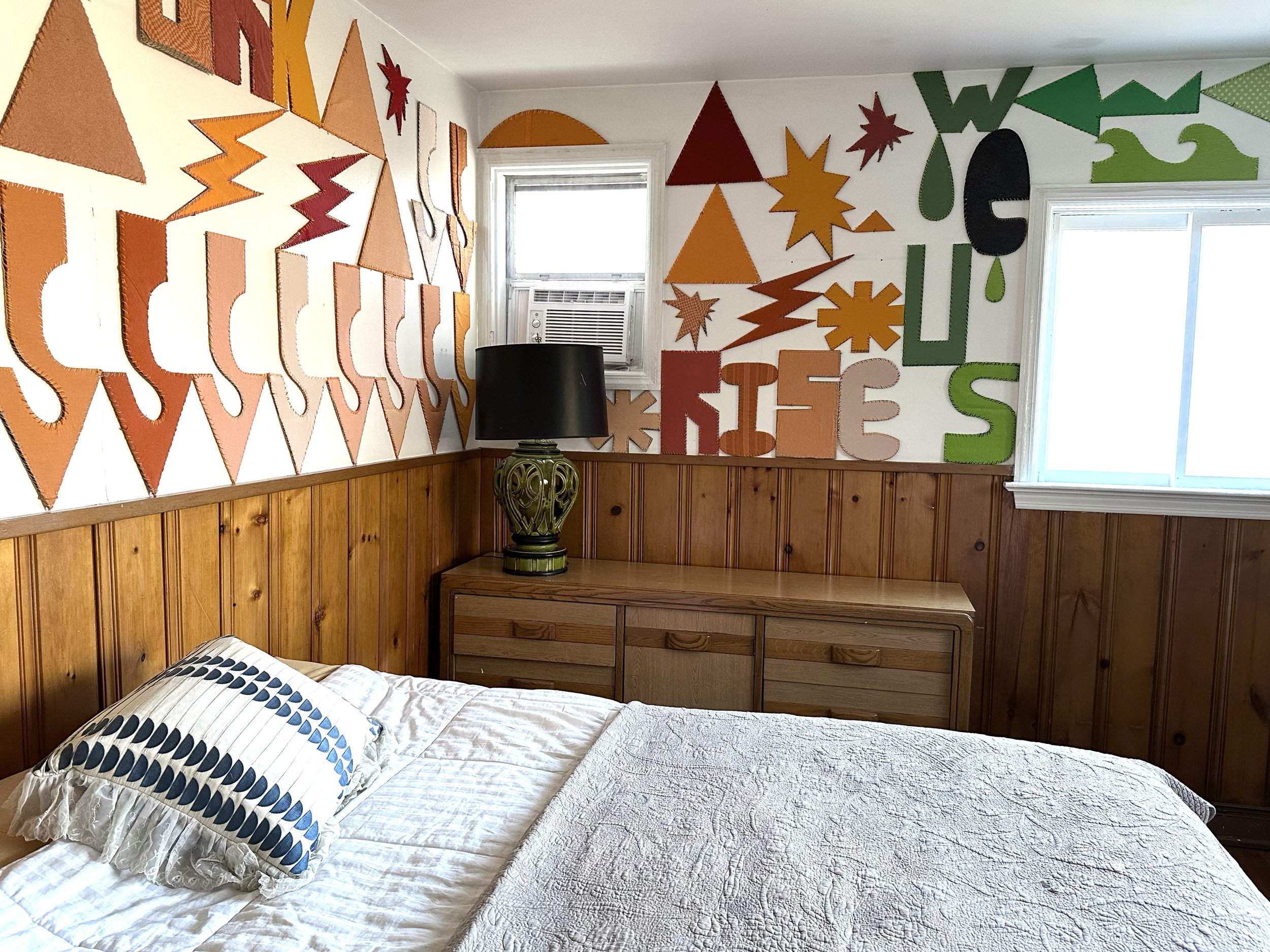 Rise, 2022 - ongoing
Repurposed cardboard and textiles
Installed in private home
