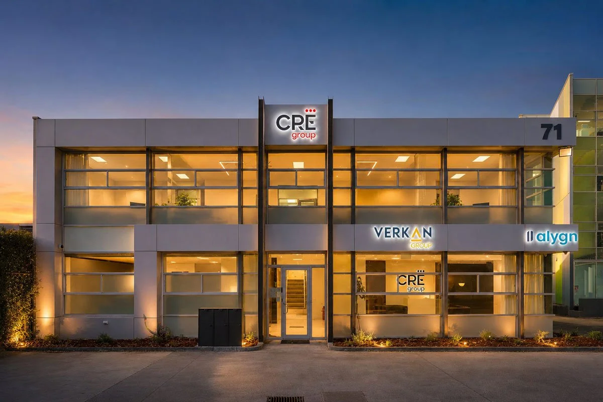 CRE exterior of office building