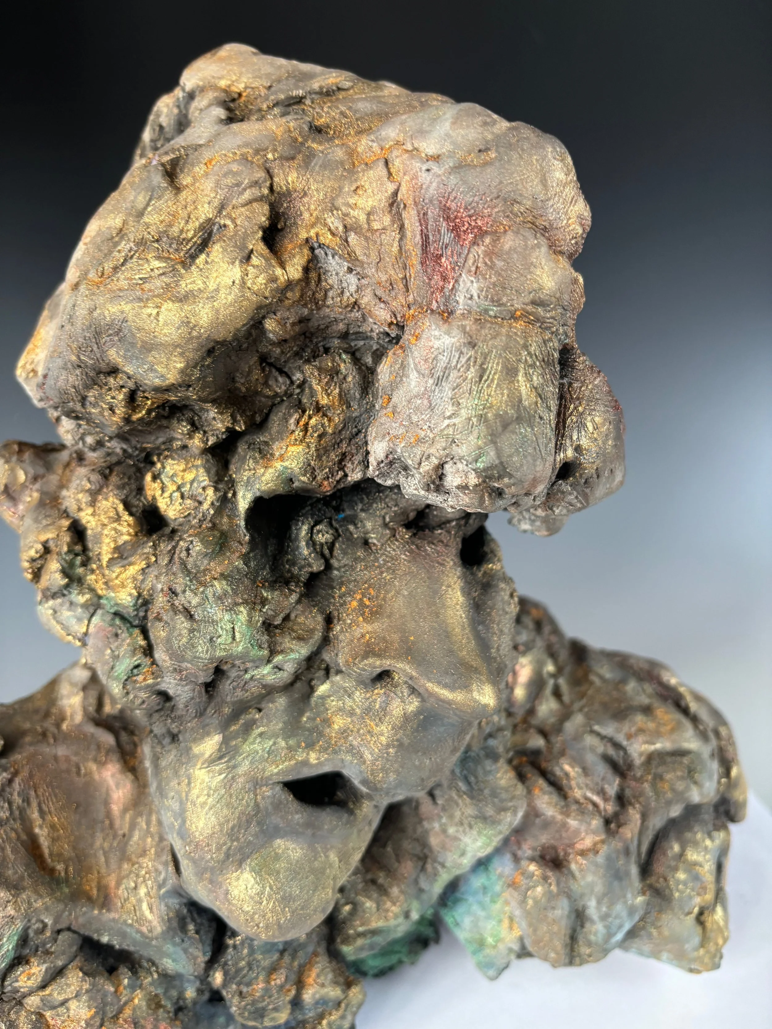 ROCK MAN, 2024
Earthenware Clay, mineral pigment powders
