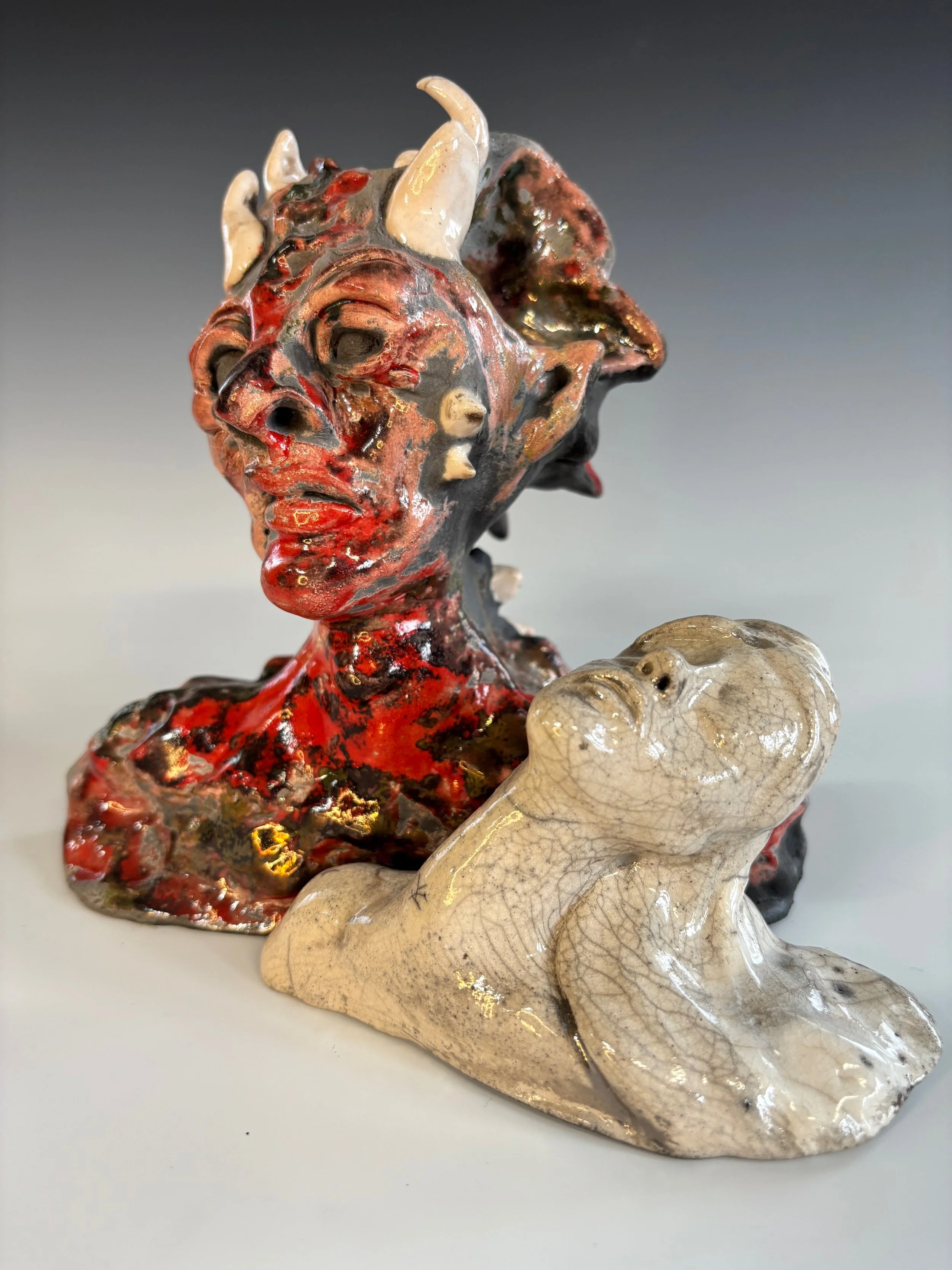 NO DEMONS, 2024
Raku Clay 
