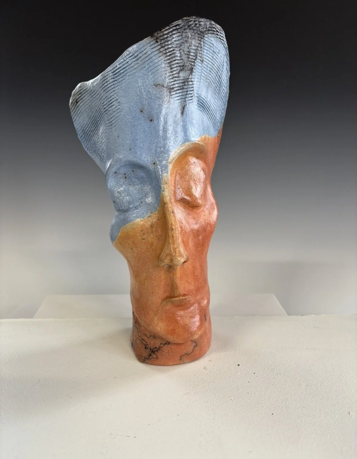 IGNORANCE IS BLISS, 2025, raku fired ceramic 
SOLD
