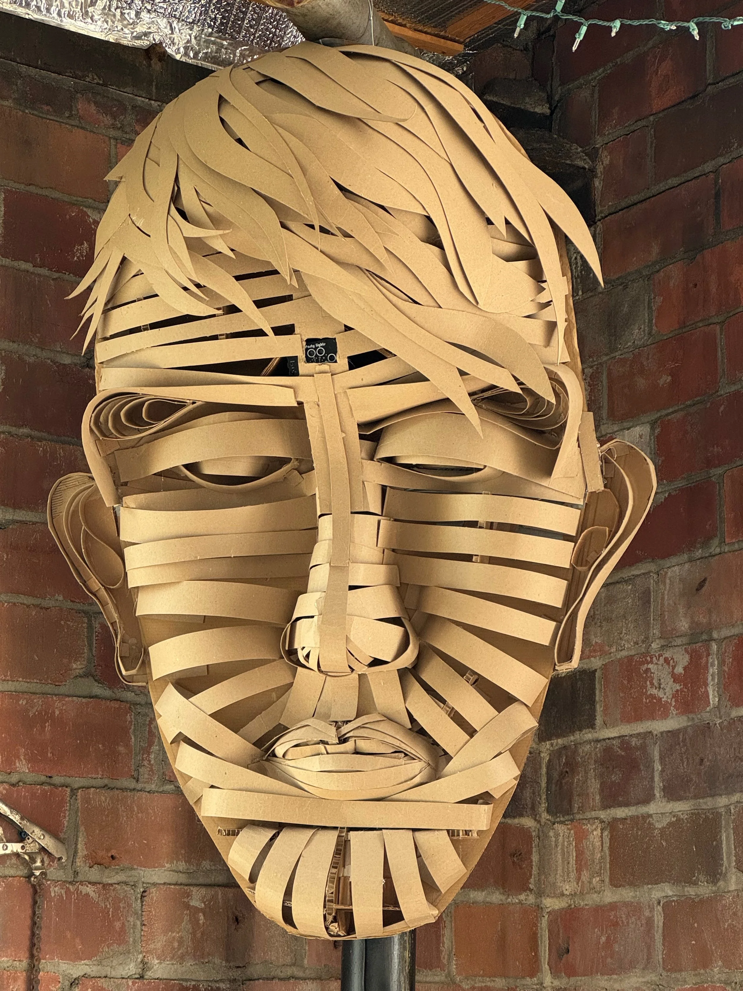 Untitled, 2025
cardboard and laser lights 