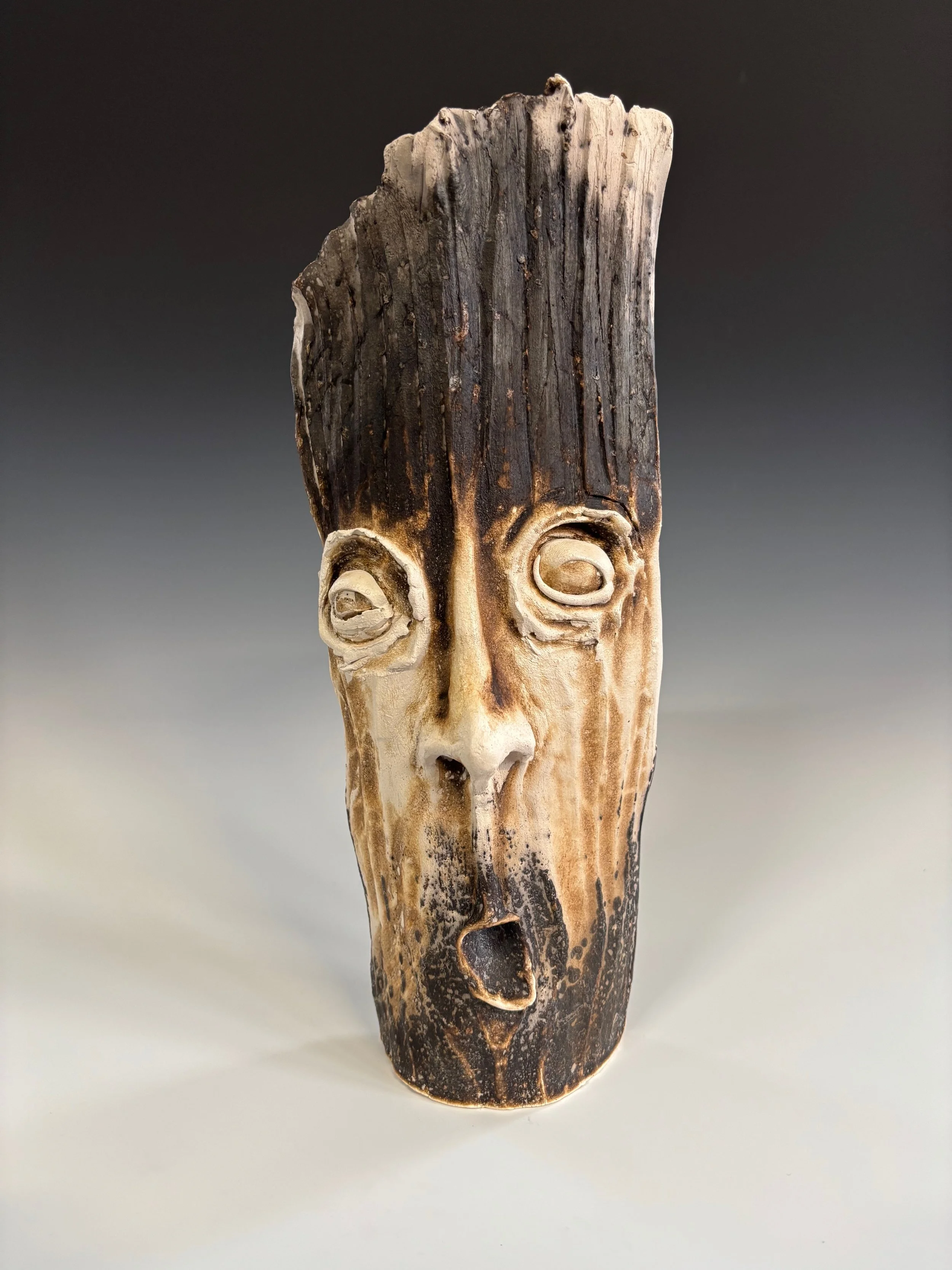 BURNING TREE, 2025 
Raku Clay 