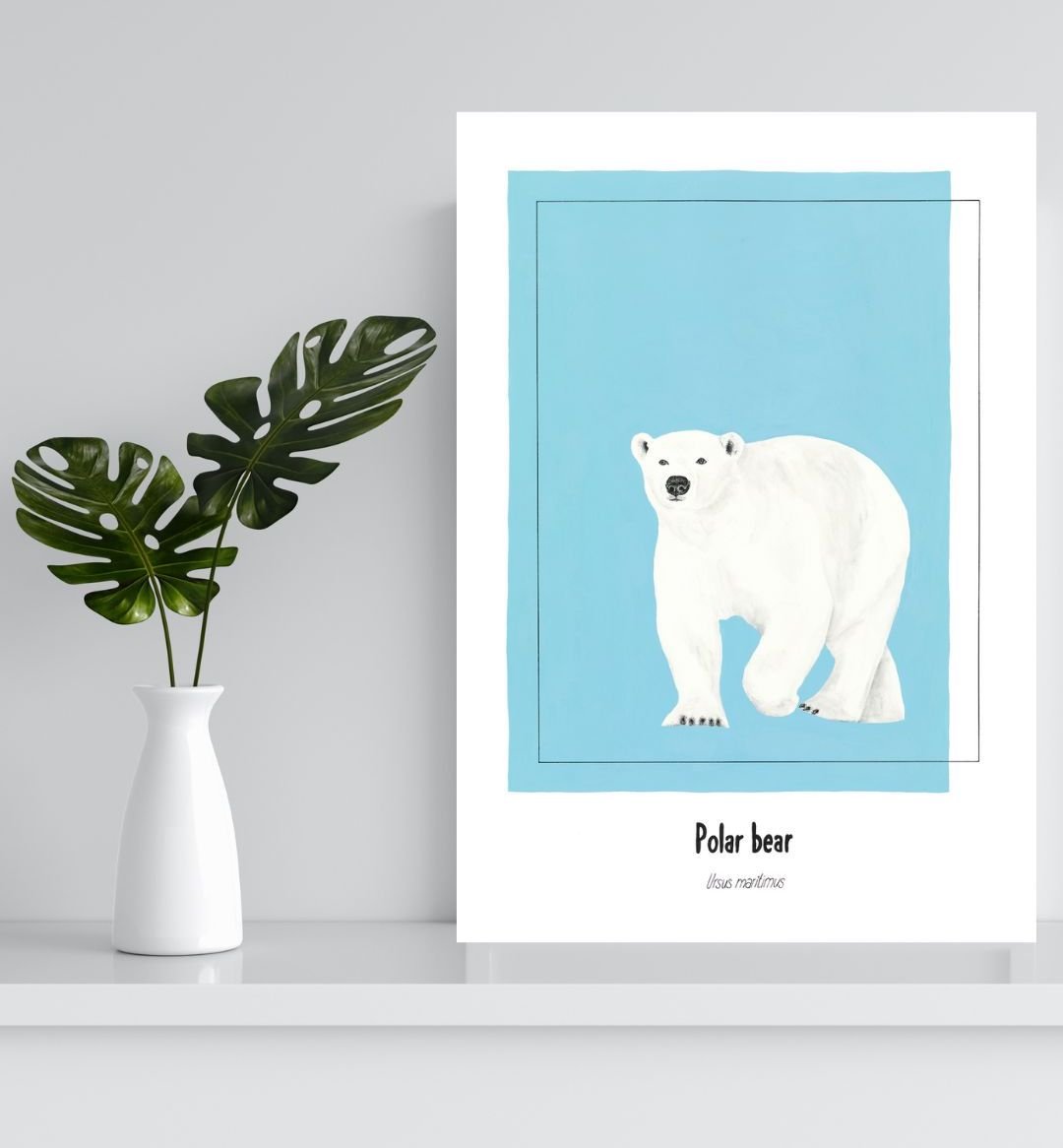 Faunaly studio:art print:wildlife artwork:polar bear:conservation art:jess rowland.jpg