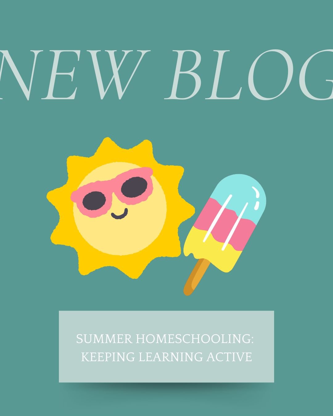 Summer as a homeschooler is... complicated. There's no bell that tells you it's okay to stop. No clear off-switch. Just a slow loosening of routine that can feel equal parts freeing and guilt-inducing.
So let's talk about it. 🌞
The new blog post is 