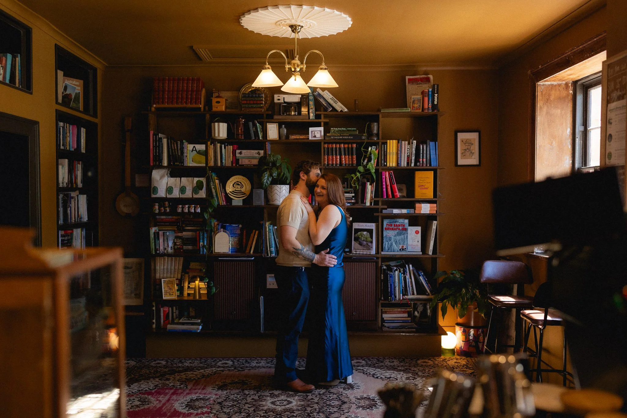 Sam &amp; Dean’s Hobart cafe bookshop elopement
