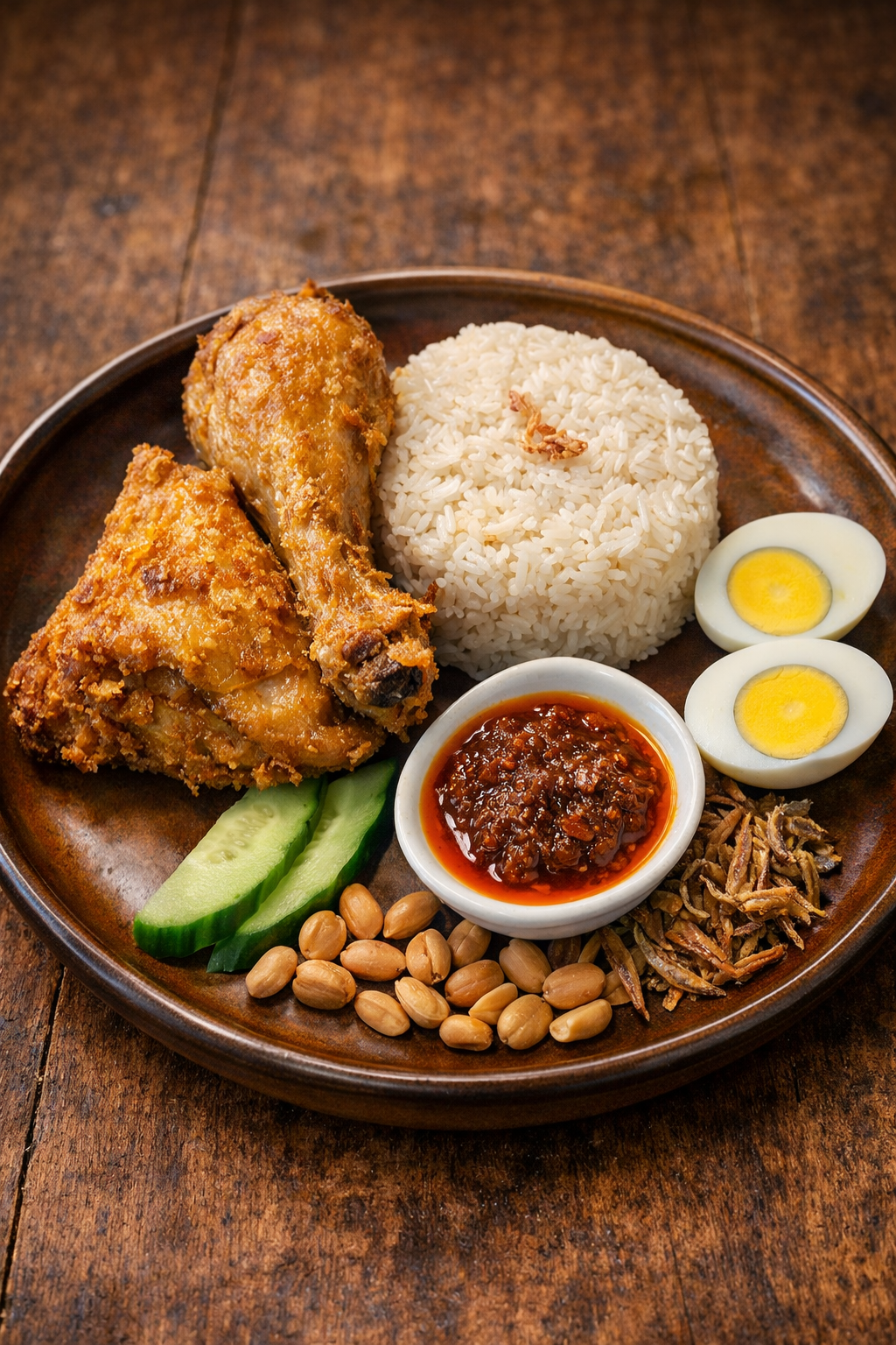 Nasi Lemak Fried Chicken 