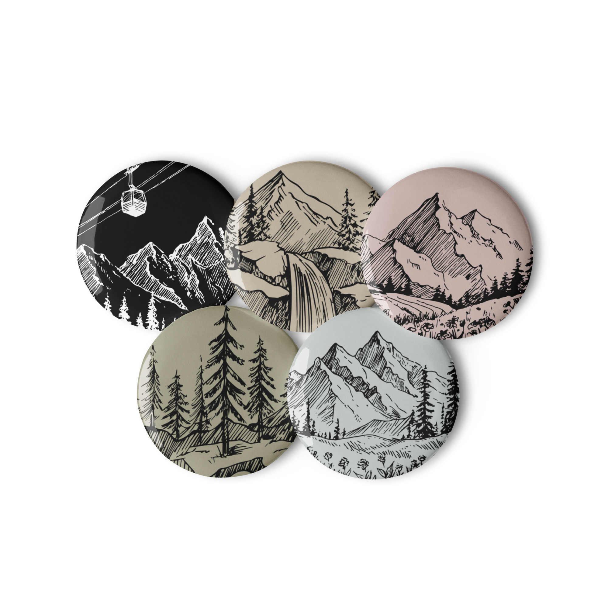 Peaks Pin Set