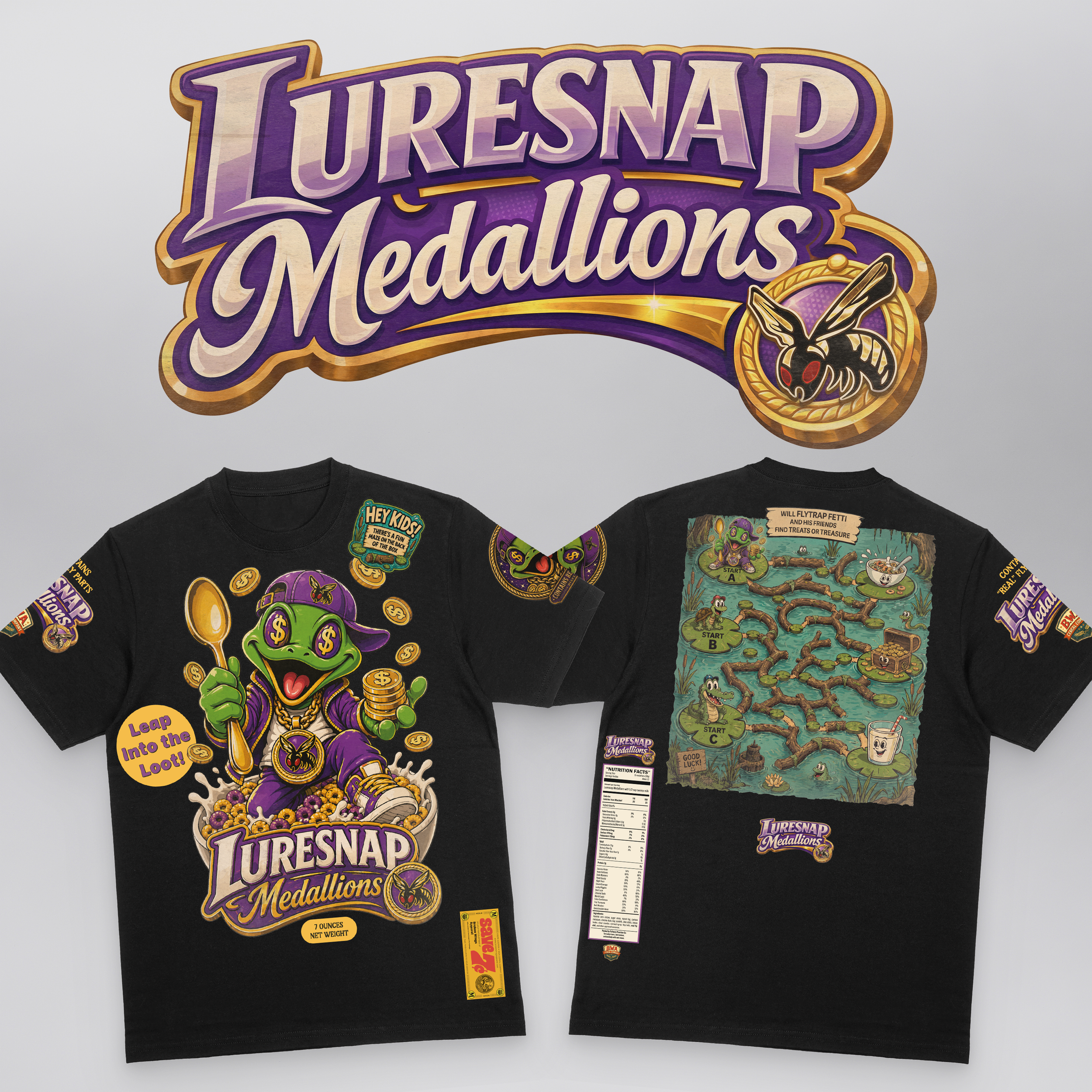 Luresnap Medallions Cereal Box Tee (Limited Edition)