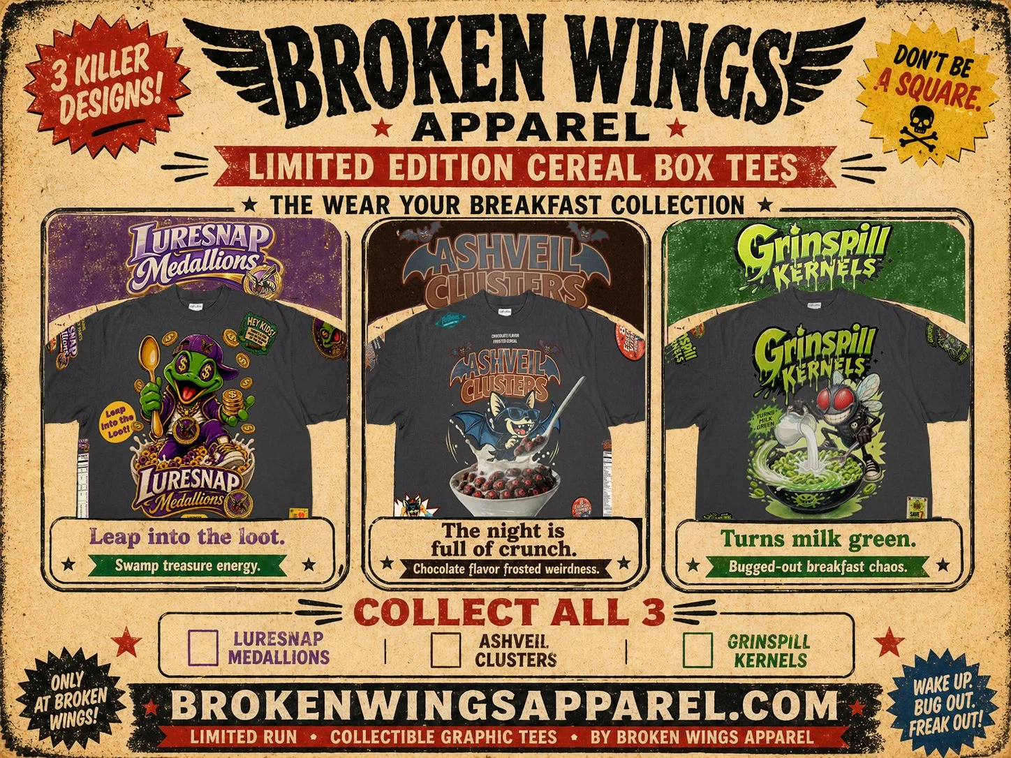 The Cereal Box Tee Collection Is Coming Soon!