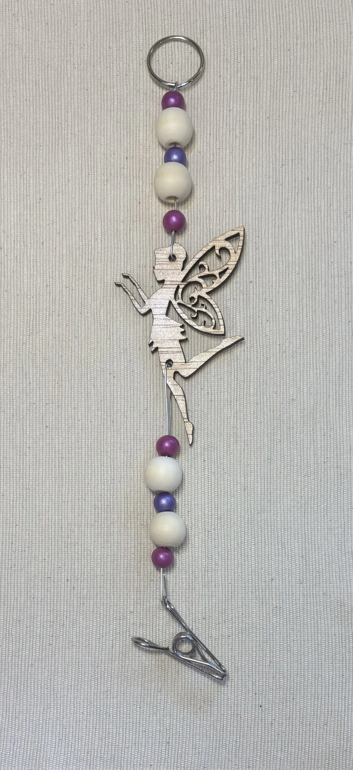 Fairy Mozzie Coil Hangers with Hot Pink & Purple Metallic Beads