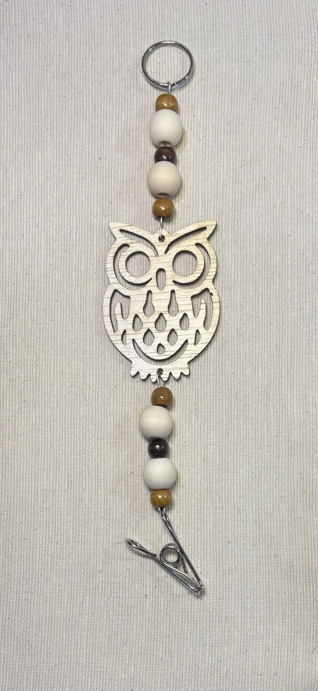 Owl Mozzie Coil Hangers with Coffee Themed Beads