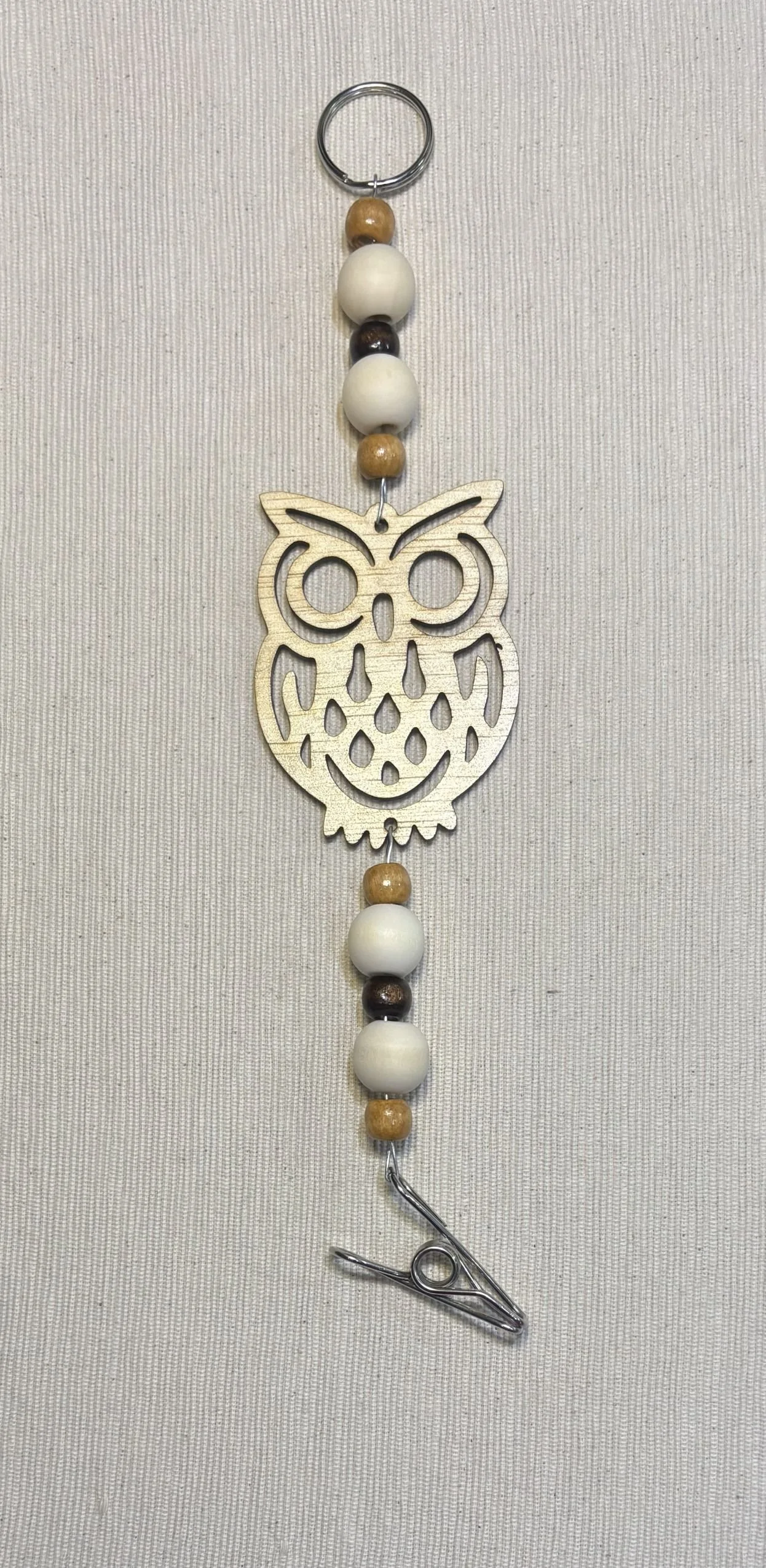 Owl Mozzie Coil Hangers with Coffee Themed Beads