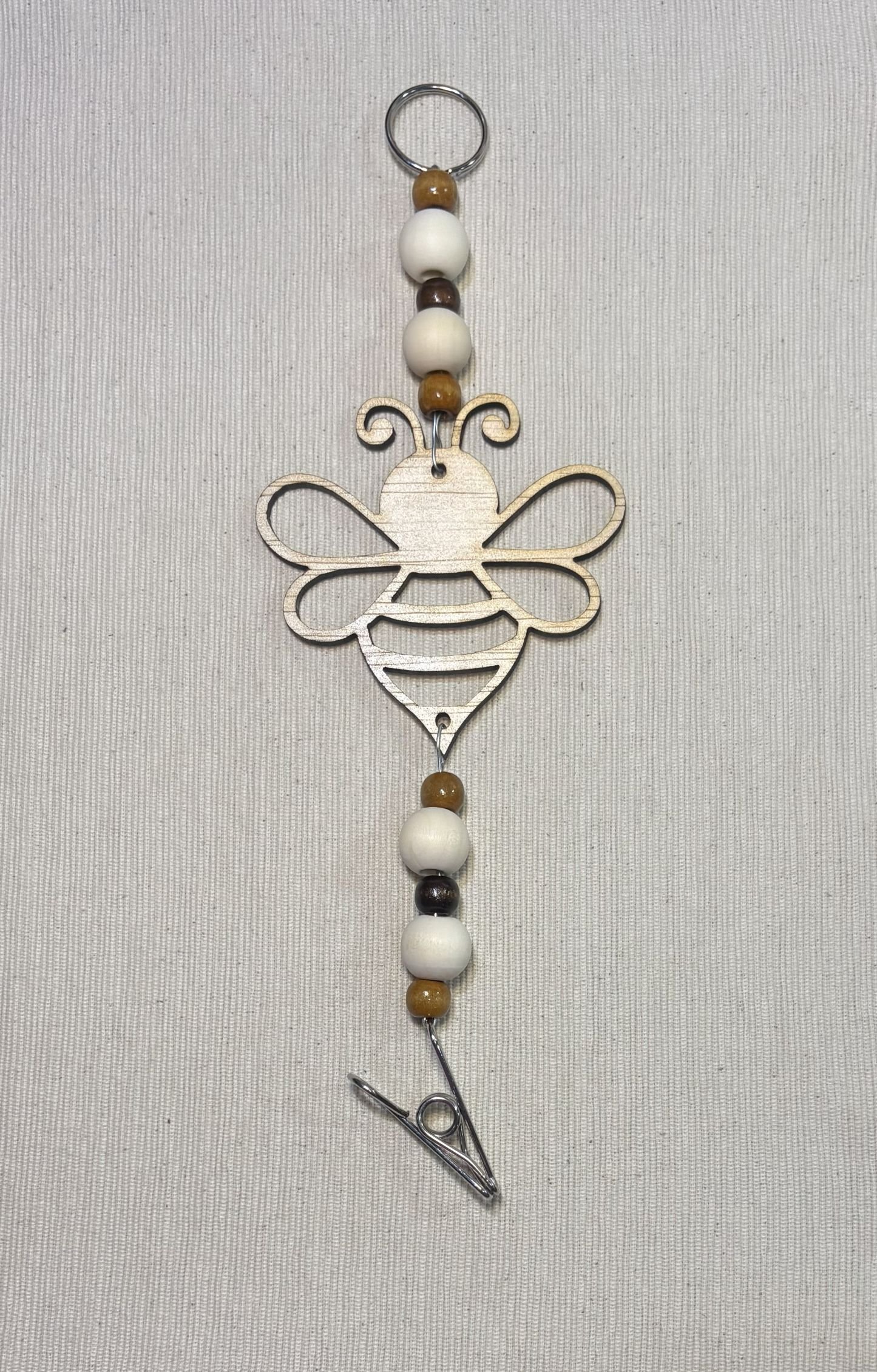 Bee Mozzie Coil Hanger with Coffee Themed Beads