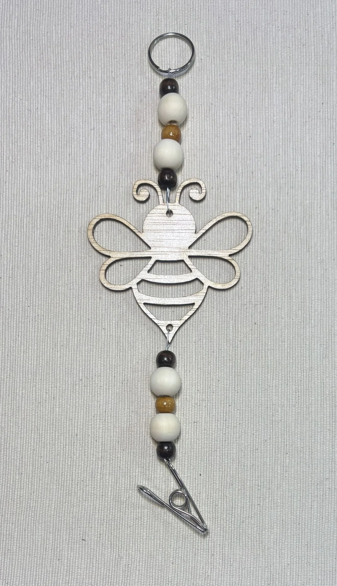 Bee Mozzie Coil Hanger with Coffee Themed Beads