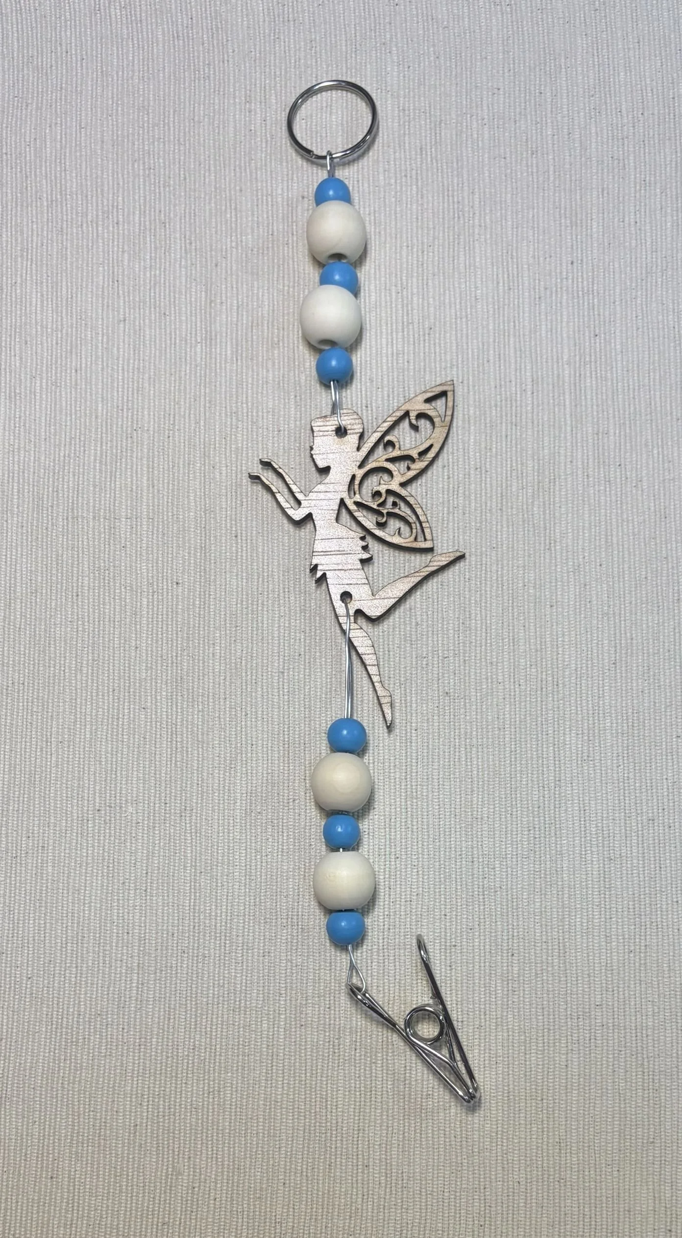 Fairy Mozzie Coil Hangers with Bright Blue Beads