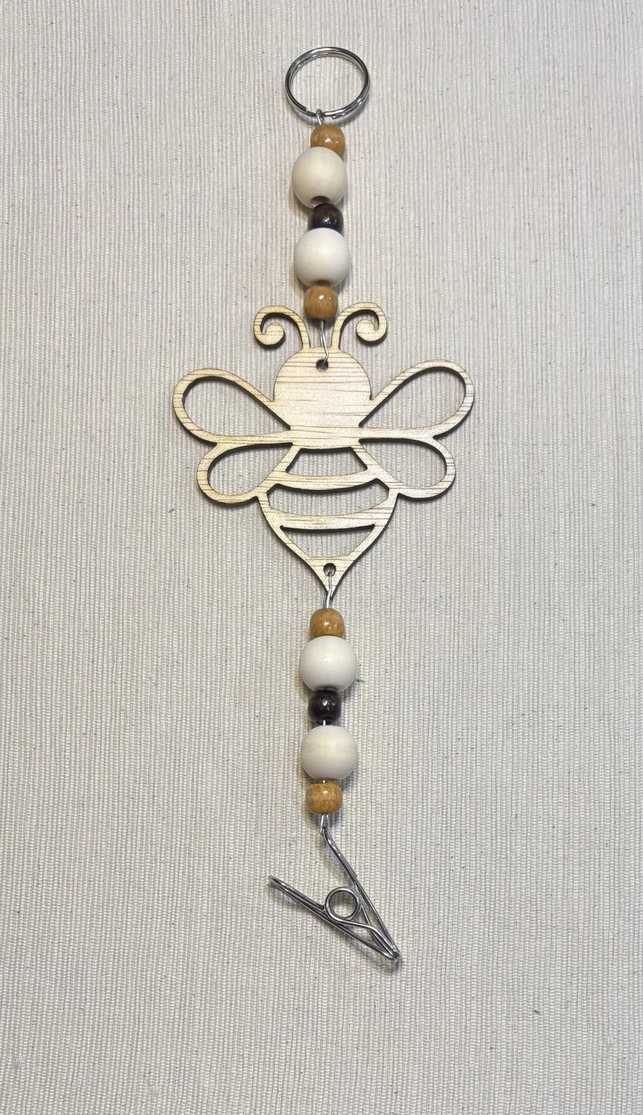 Bee Mozzie Coil Hanger with Coffee Themed Beads