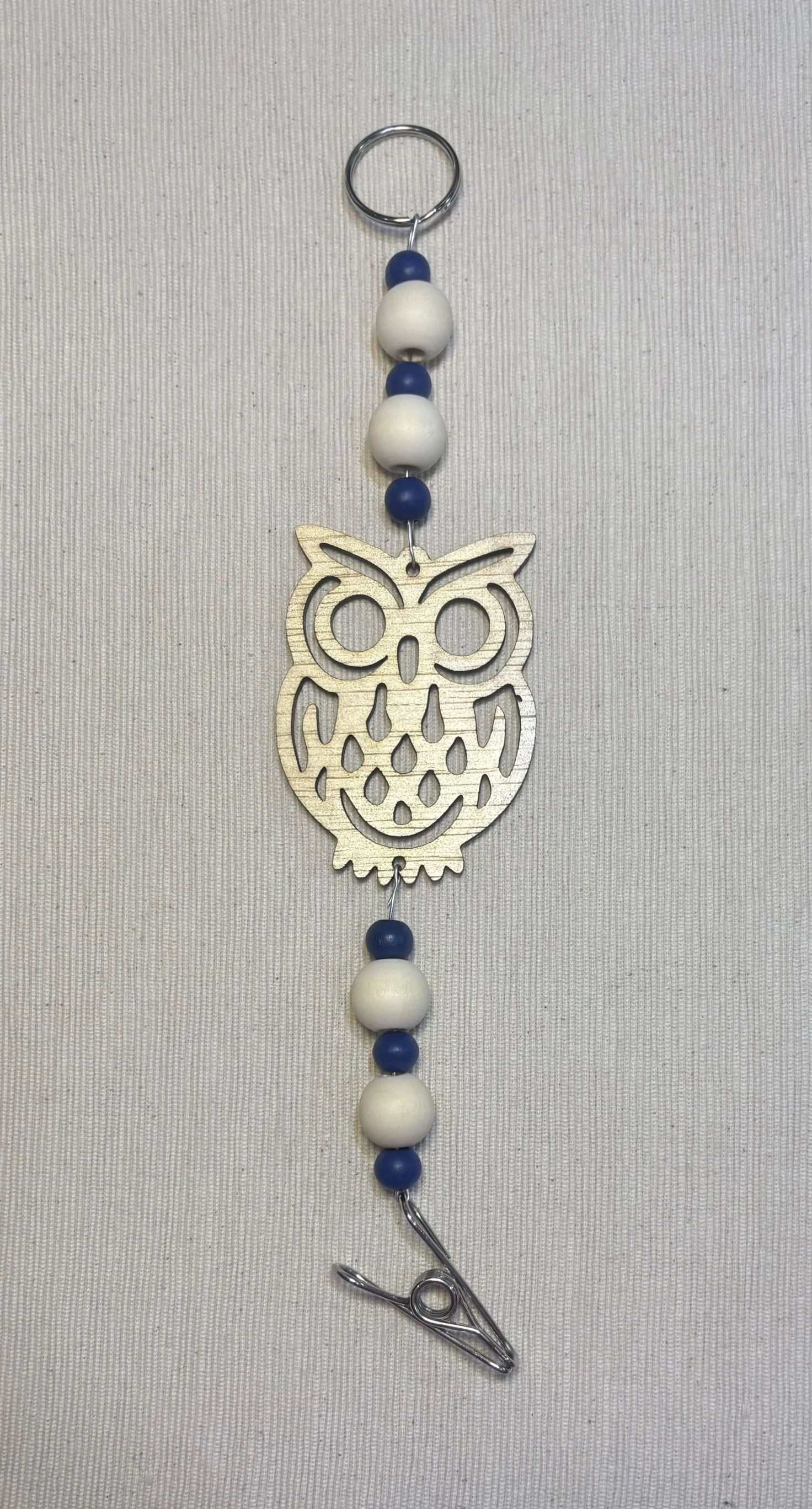 Owl Mozzie Coil Hangers with Blue Themed Beads