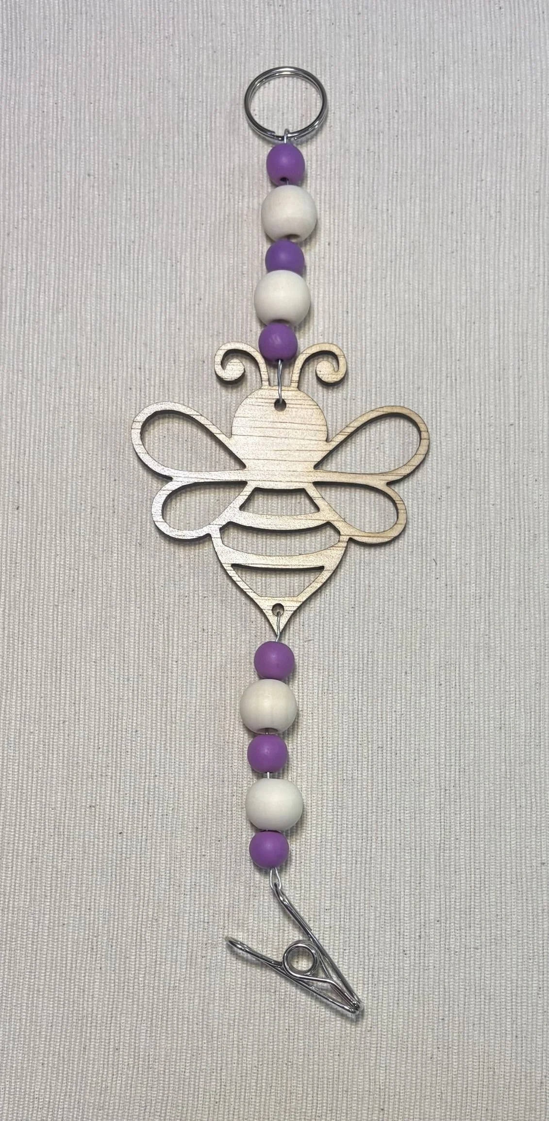 Bee Mozzie Coil Hanger with Lavender Beads