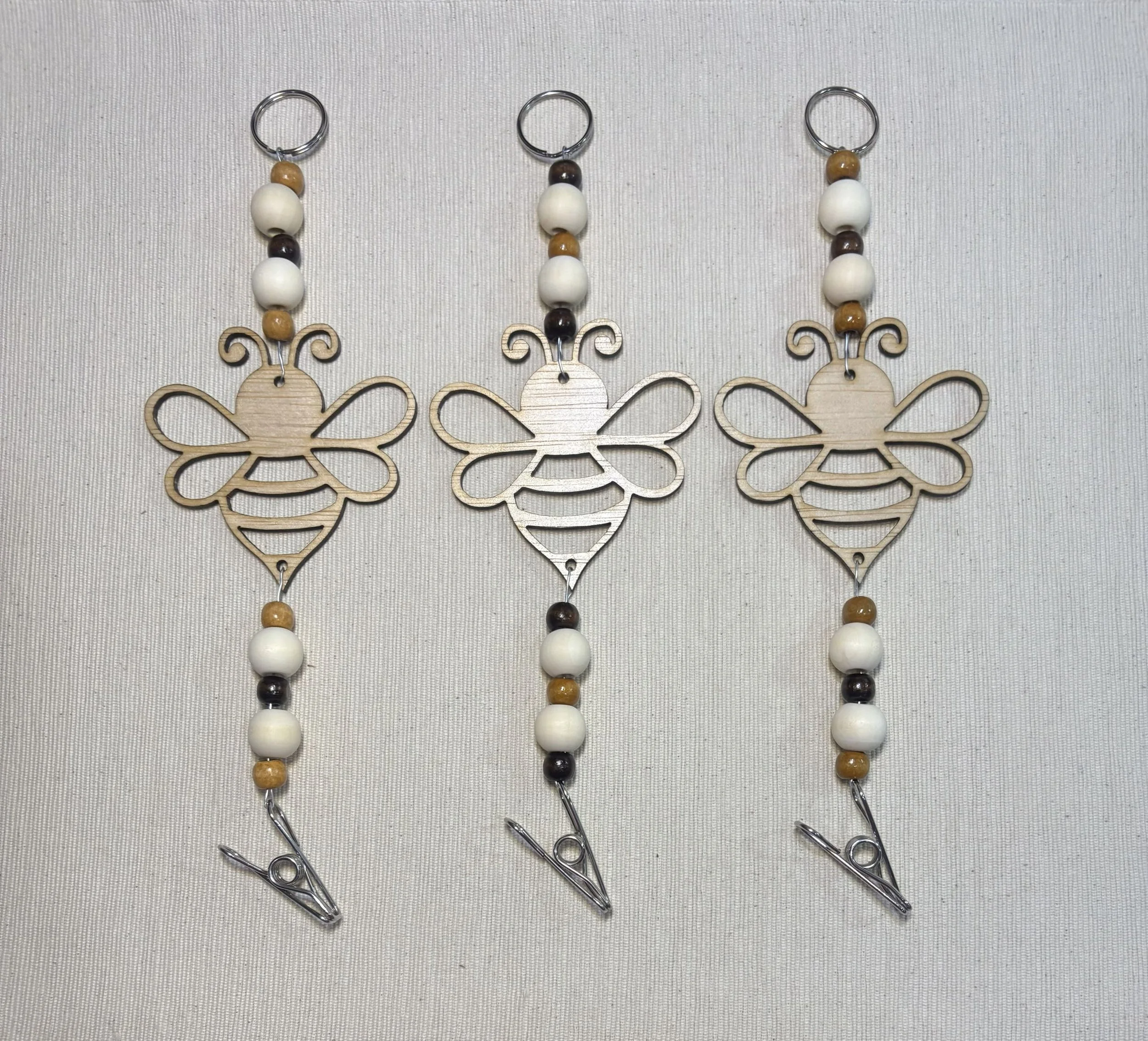 Bee with Coffee Themed Beads