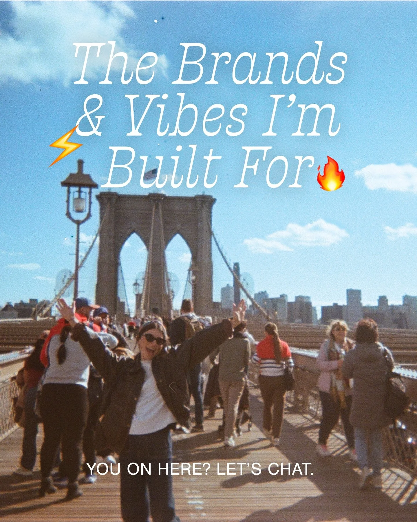 Consider this my manifestation list 👀

I&rsquo;m calling in projects that are:

⚡️ Colour-forward
⚡️ Bold and confident
⚡️ Typography-led
⚡️ Eclectic and layered
⚡️ Retro-inspired
⚡️ Funky and cool 
⚡️ Personality packed
⚡️ Fun!!

+ Strategic thinki