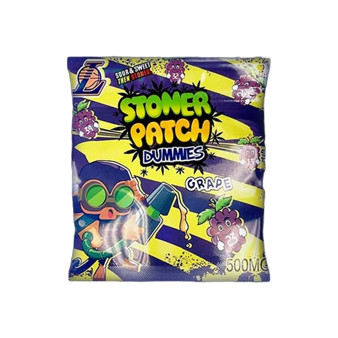 Sour Patch "Grape" THC Infused Gummies (500mg)