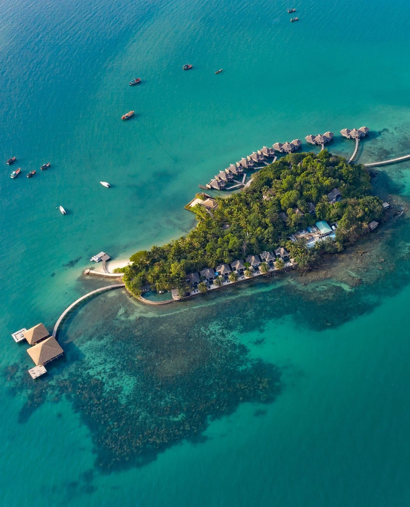 A private island, a marine reserve, and almost no one else...⁠
⁠
📍 Koh Rong Archipelago, Cambodia⁠
.⁠
.⁠
.⁠
Images courtesy of @songsaaprivateisland⁠