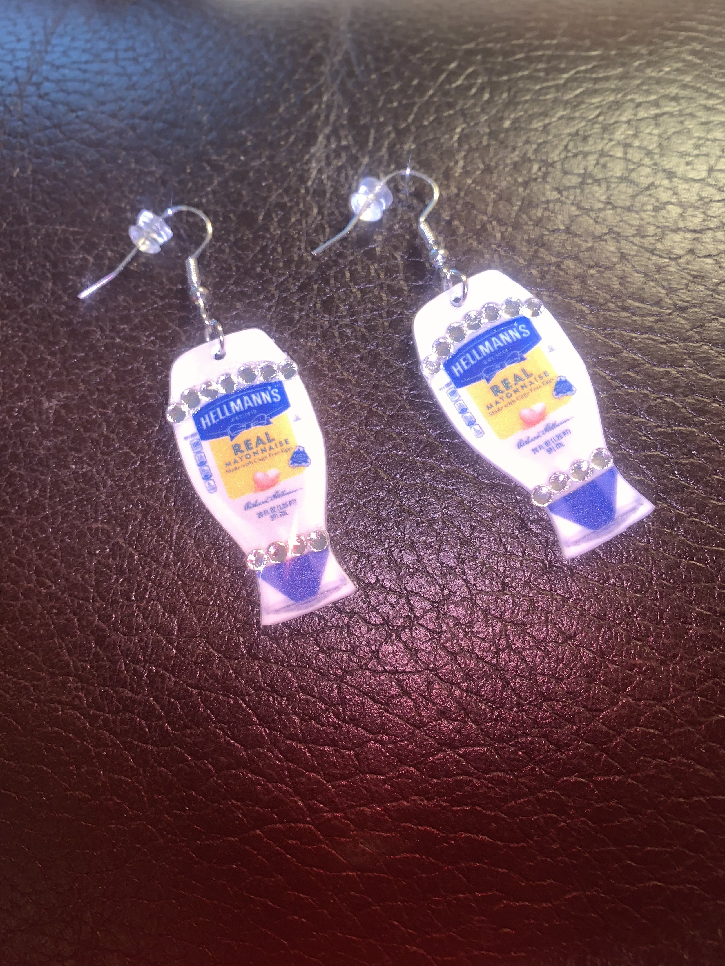 Mayonnaise earrings