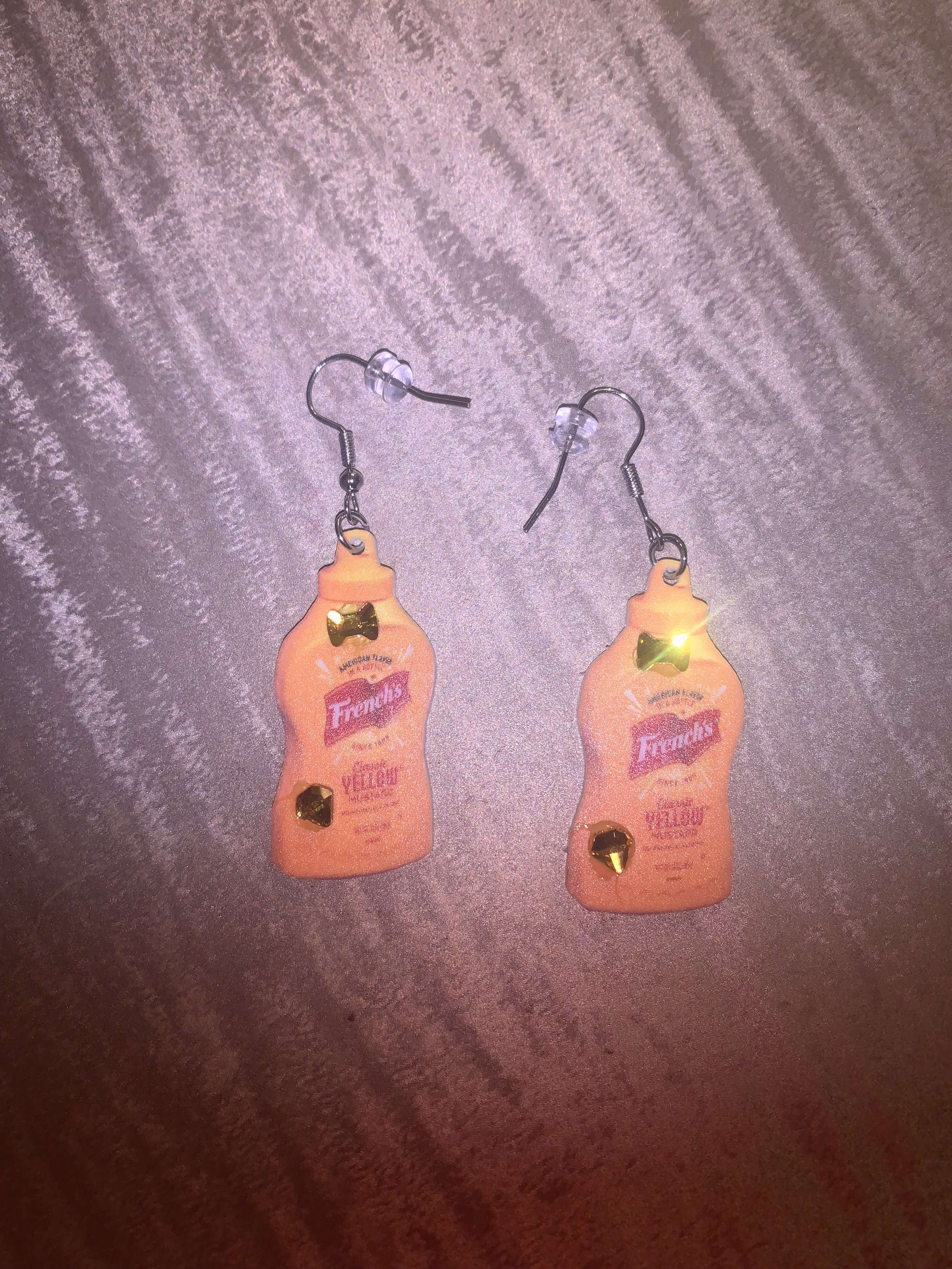 Mustard earrings