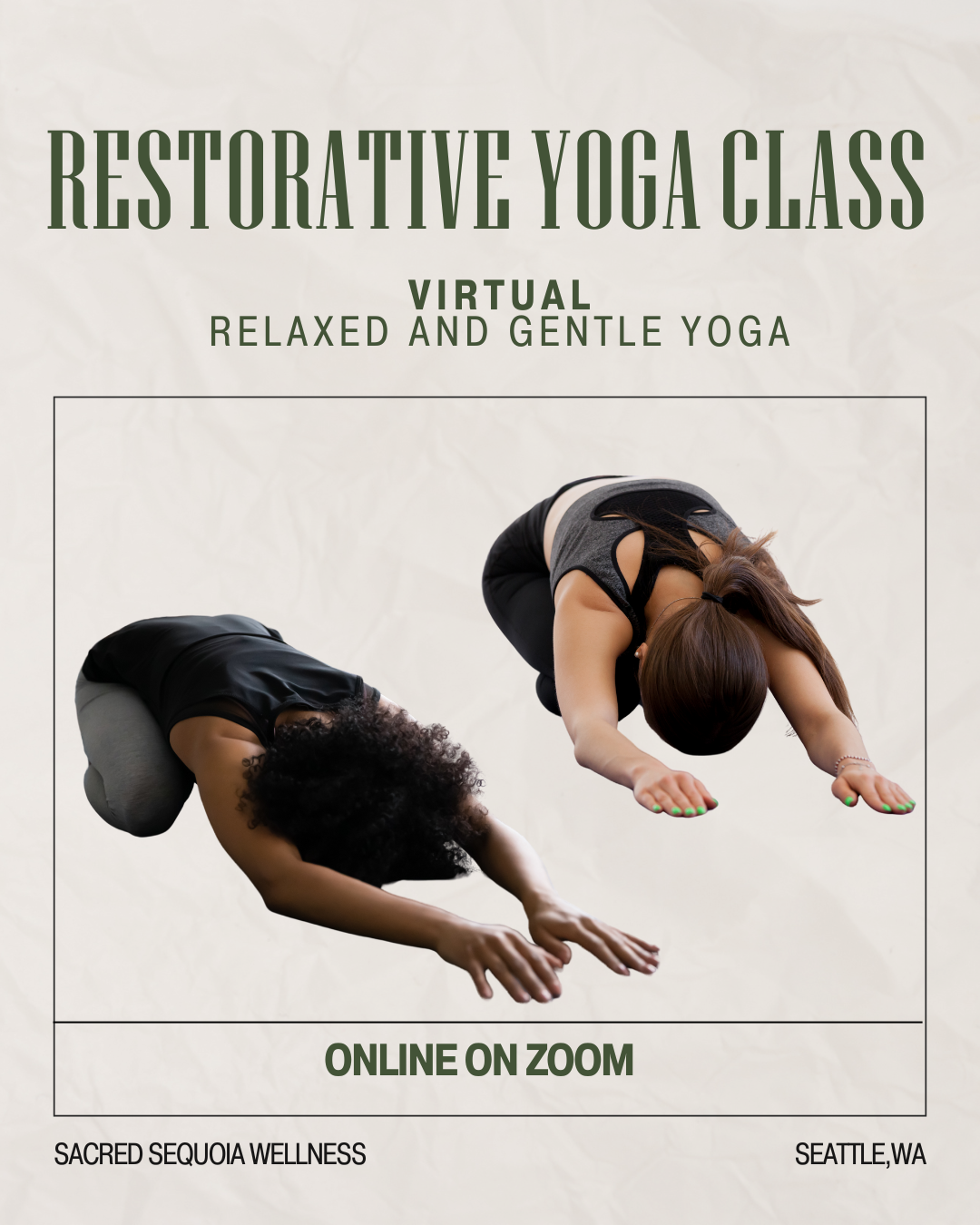 Online Restorative Yoga Class (Virtual)