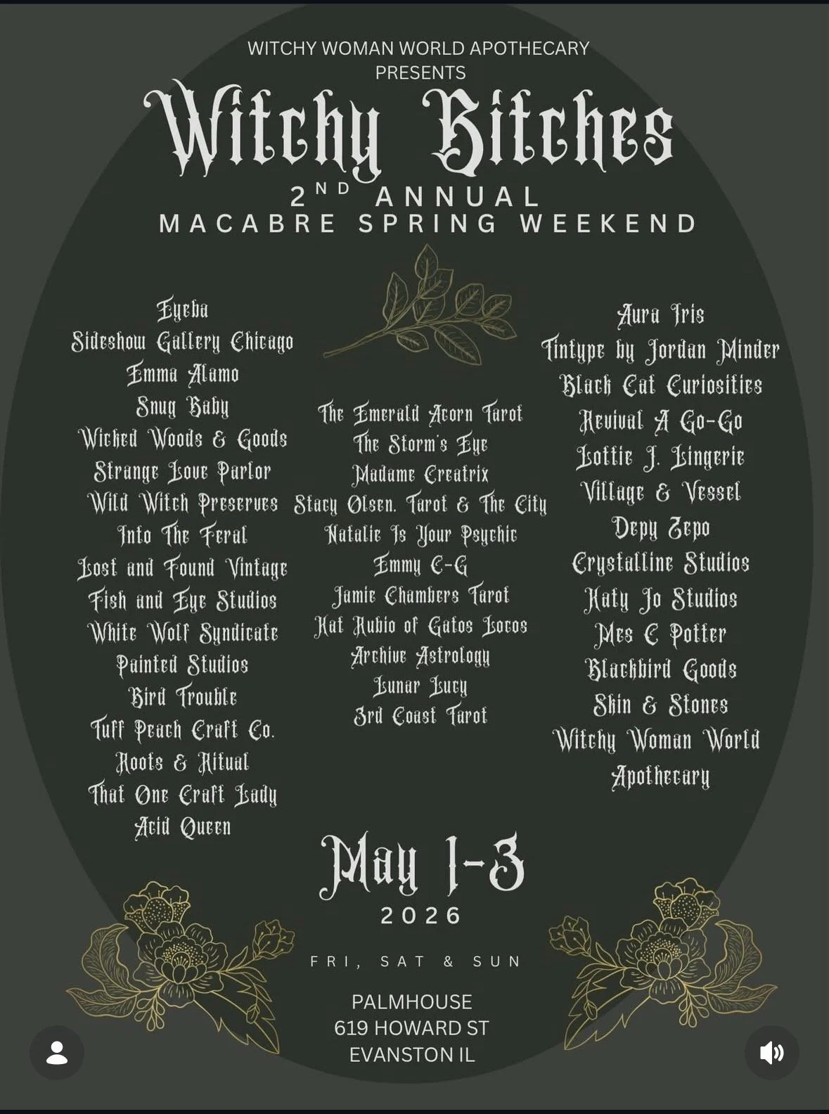 Witchy Bitches  2nd Annual Macabre Spring Weekend 