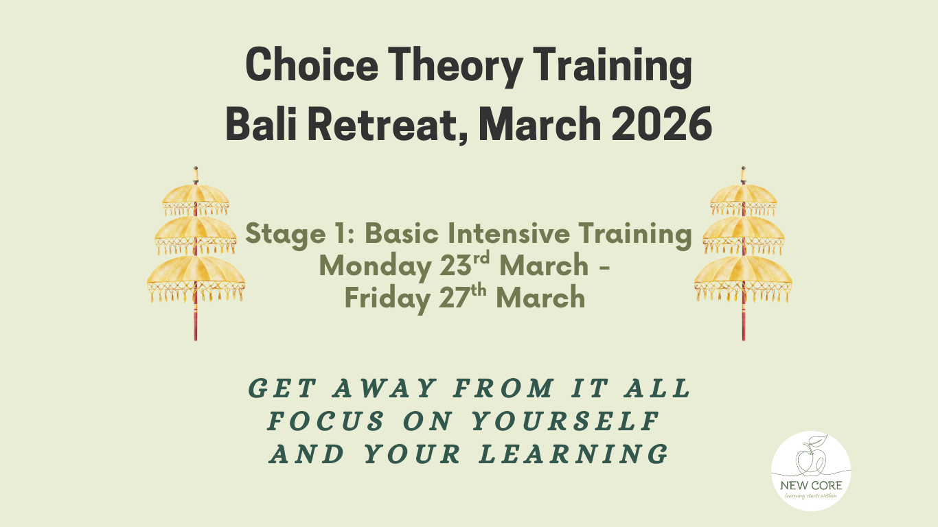 Choice Theory - Stage 1: Basic Intensive Training - Bali Retreat March 2026