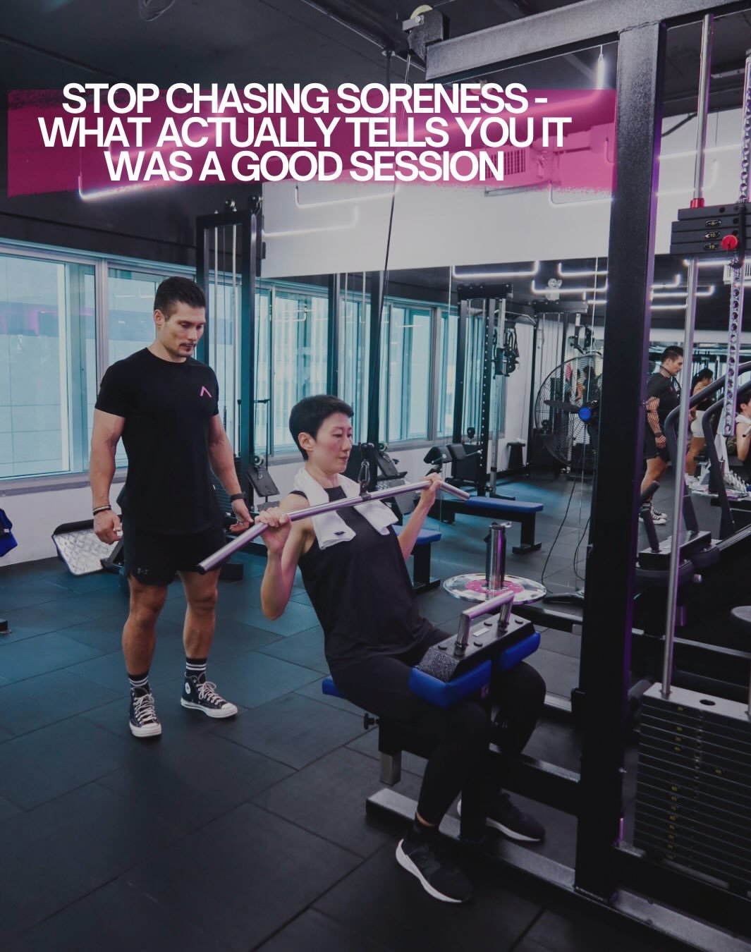 Feeling good during and after your workout isn&rsquo;t a bonus &mdash; it&rsquo;s the goal.
 Soreness isn&rsquo;t progress &mdash; smart, repeatable training is.

When you move well, lift with control, and finish your session feeling strong (not wrec