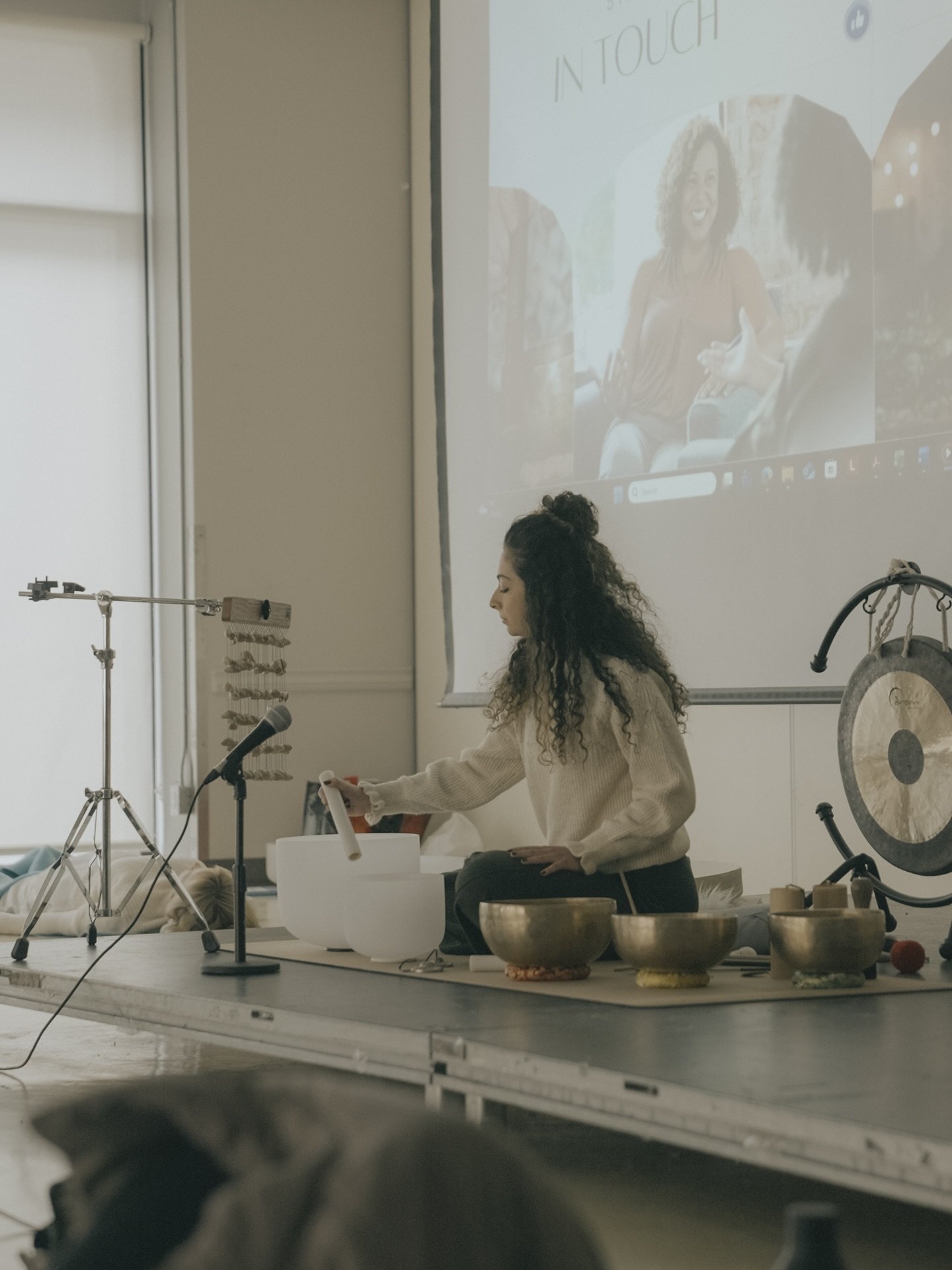 Sound reaches where language cannot, softening the nervous system and giving emotions a safe place to land 〰️

&mdash;

Another successful retreat with @thecircleofwellnessmontreal earlier this year 💫

Coming together in community for gentle movemen