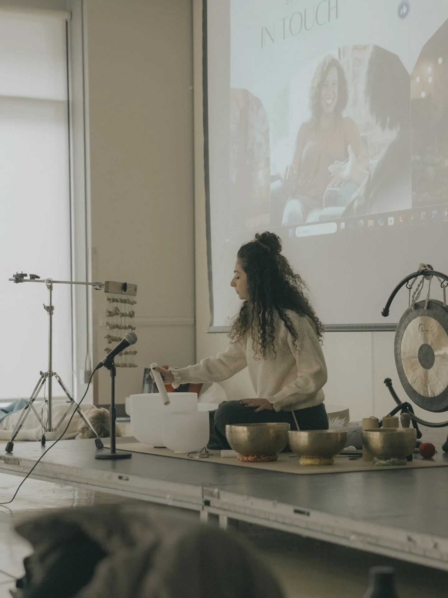 Sound reaches where language cannot, softening the nervous system and giving emotions a safe place to land 〰️

&mdash;

Another successful retreat with @thecircleofwellnessmontreal earlier this year 💫

Coming together in community for gentle movemen